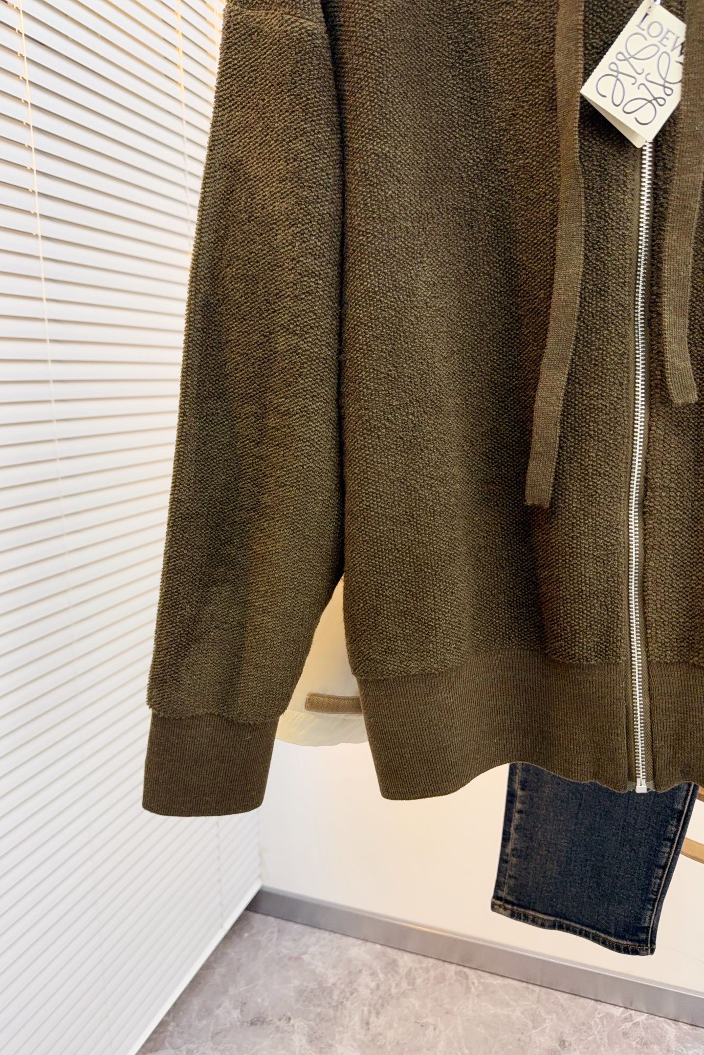 Loewe Couple Basic Clothing Wool Blue Loose Fit S-l-xl