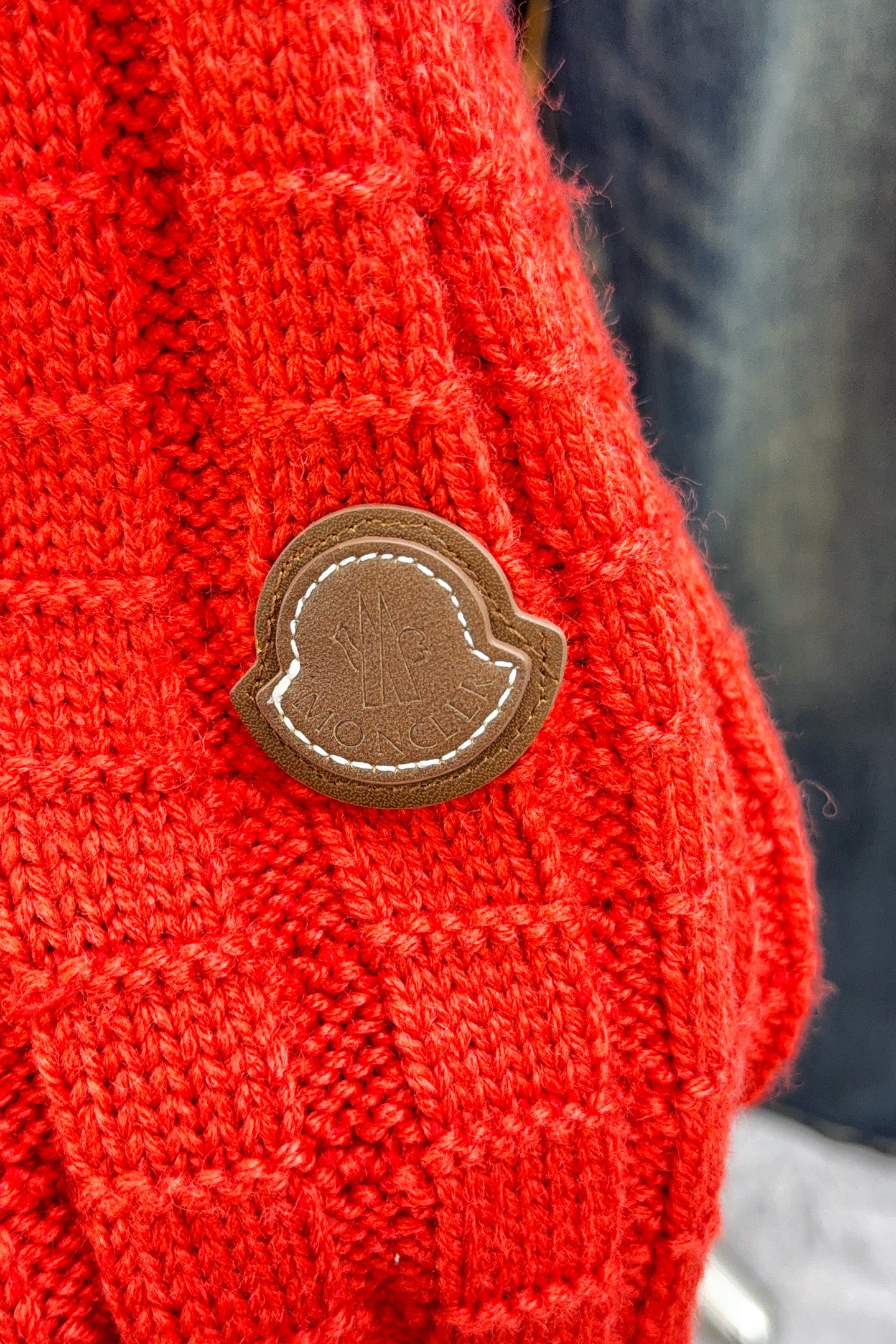 Moncler Basic Clothing Wool Red Loose Fit S-m-l-xl