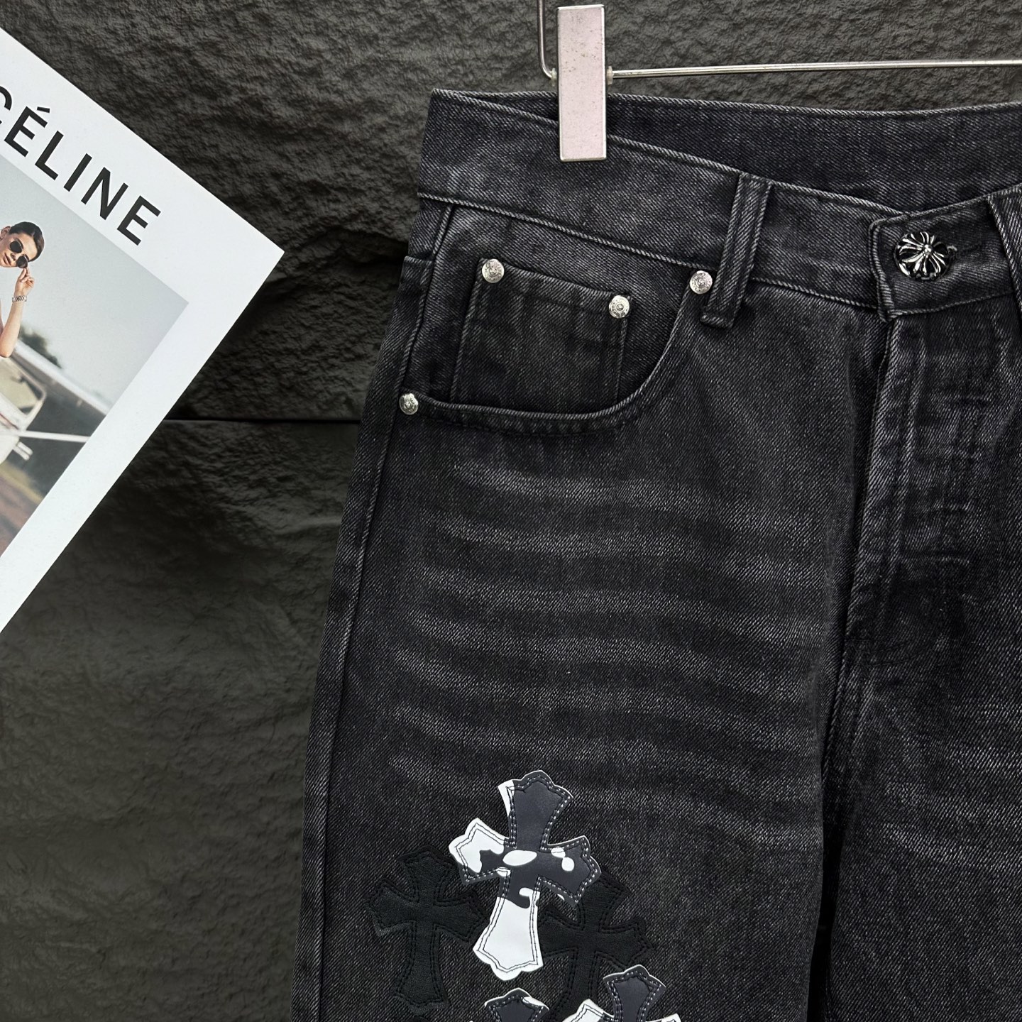 Chrome Hearts Couple Jeans Loose Fit