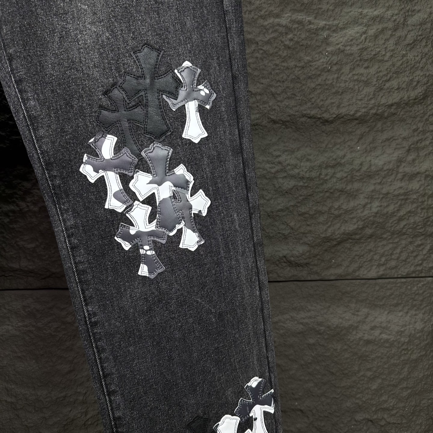Chrome Hearts Couple Jeans Loose Fit