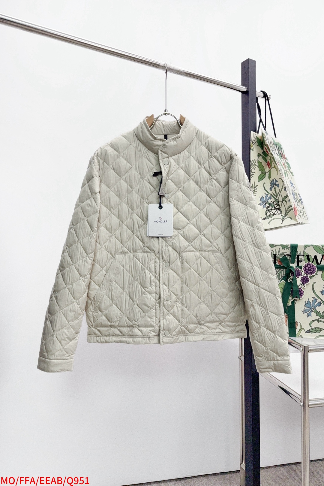 Moncler Male Down Jacket White Duck Down Black M-l
