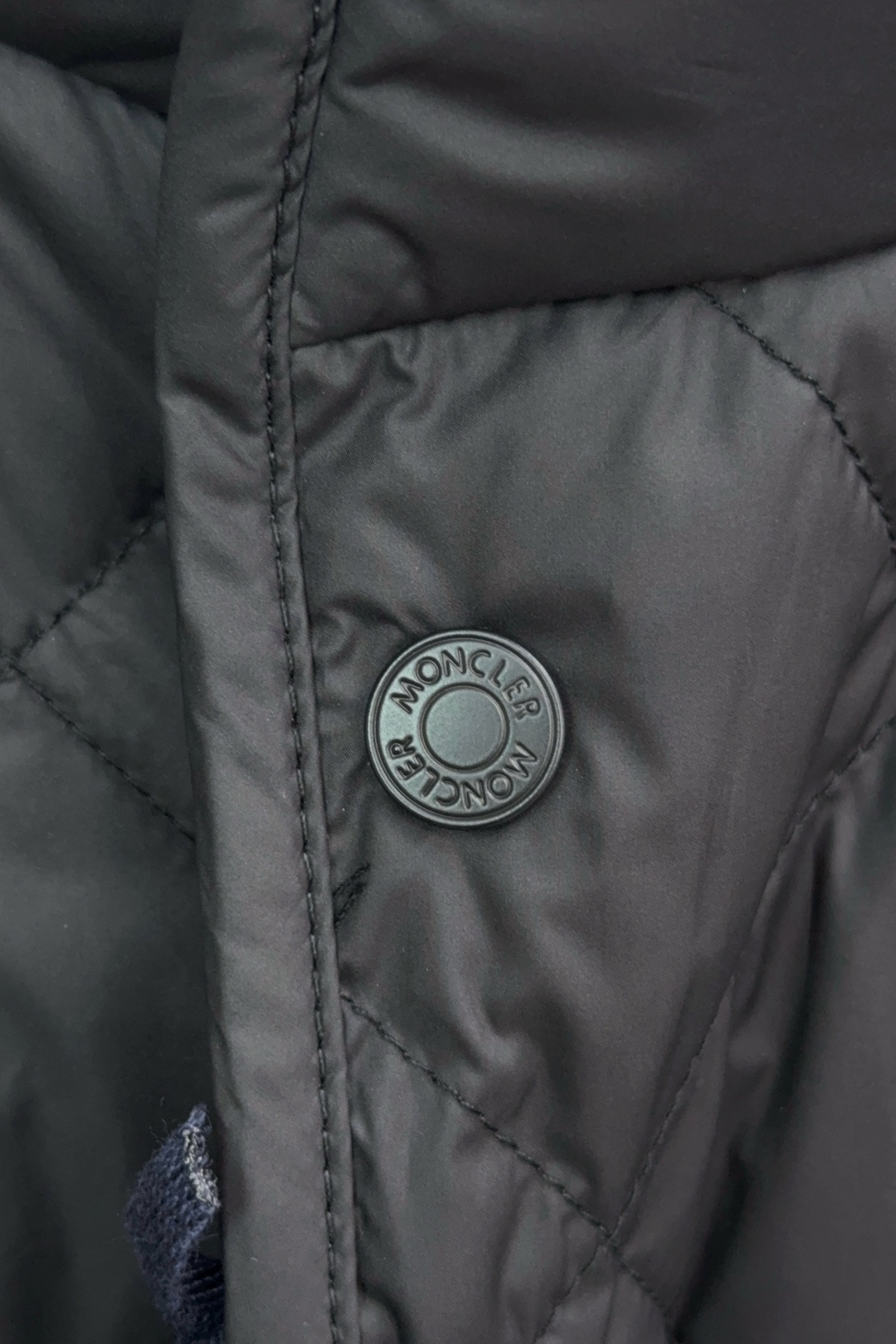 Moncler Male Down Jacket White Duck Down Black M-l