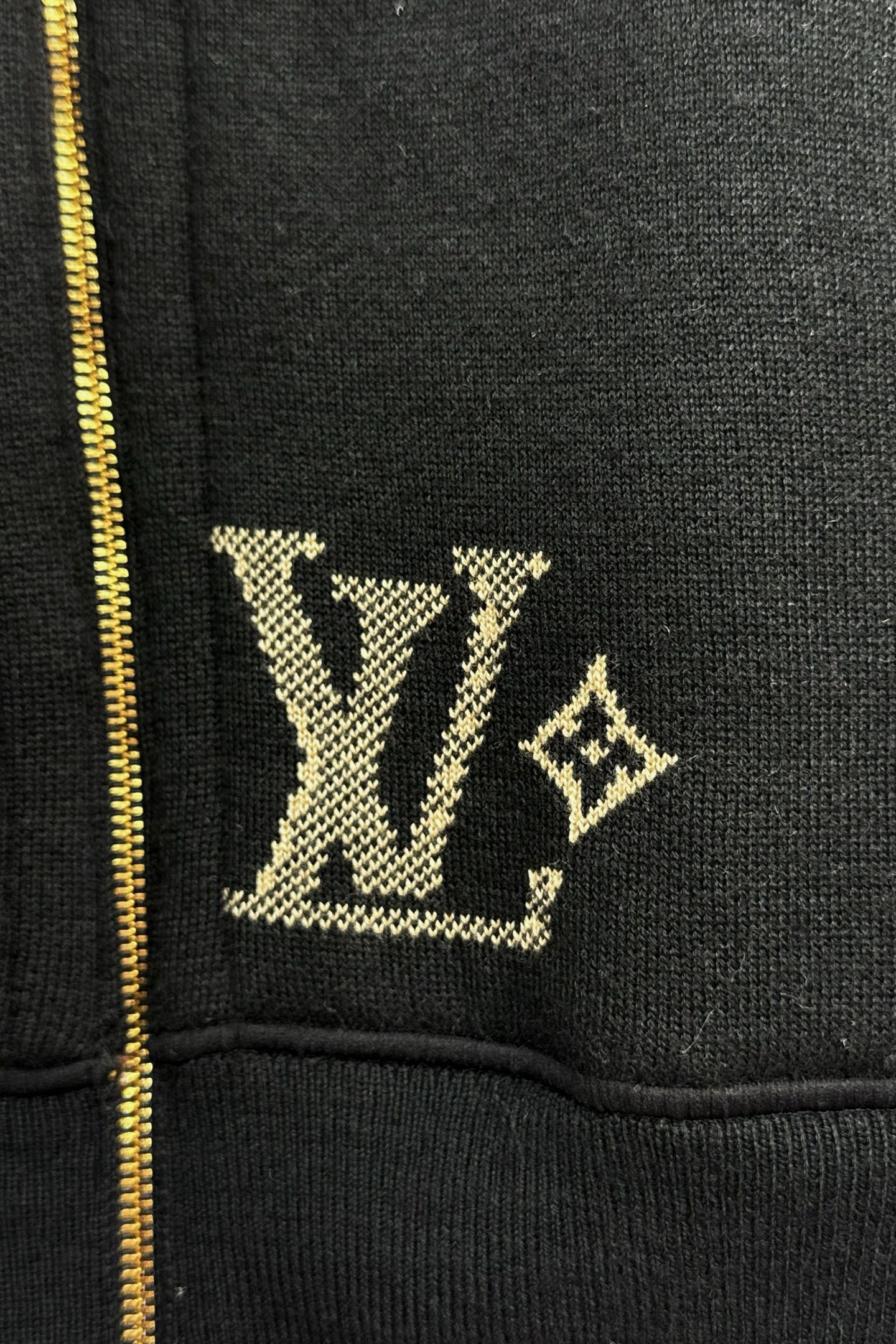 Louis Vuitton Basic Clothing Cotton Black Hooded S-m-l-xl
