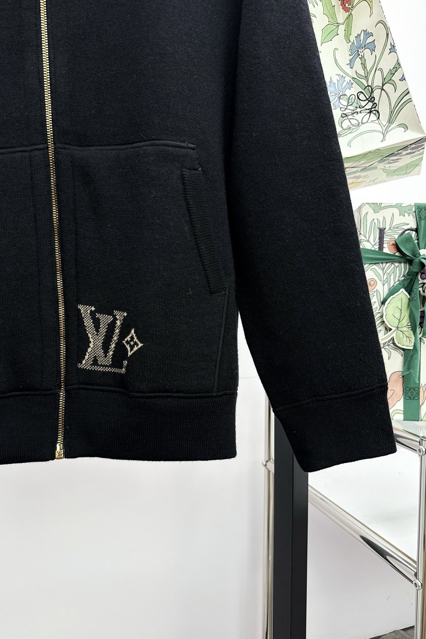 Louis Vuitton Basic Clothing Cotton Black Hooded S-m-l-xl