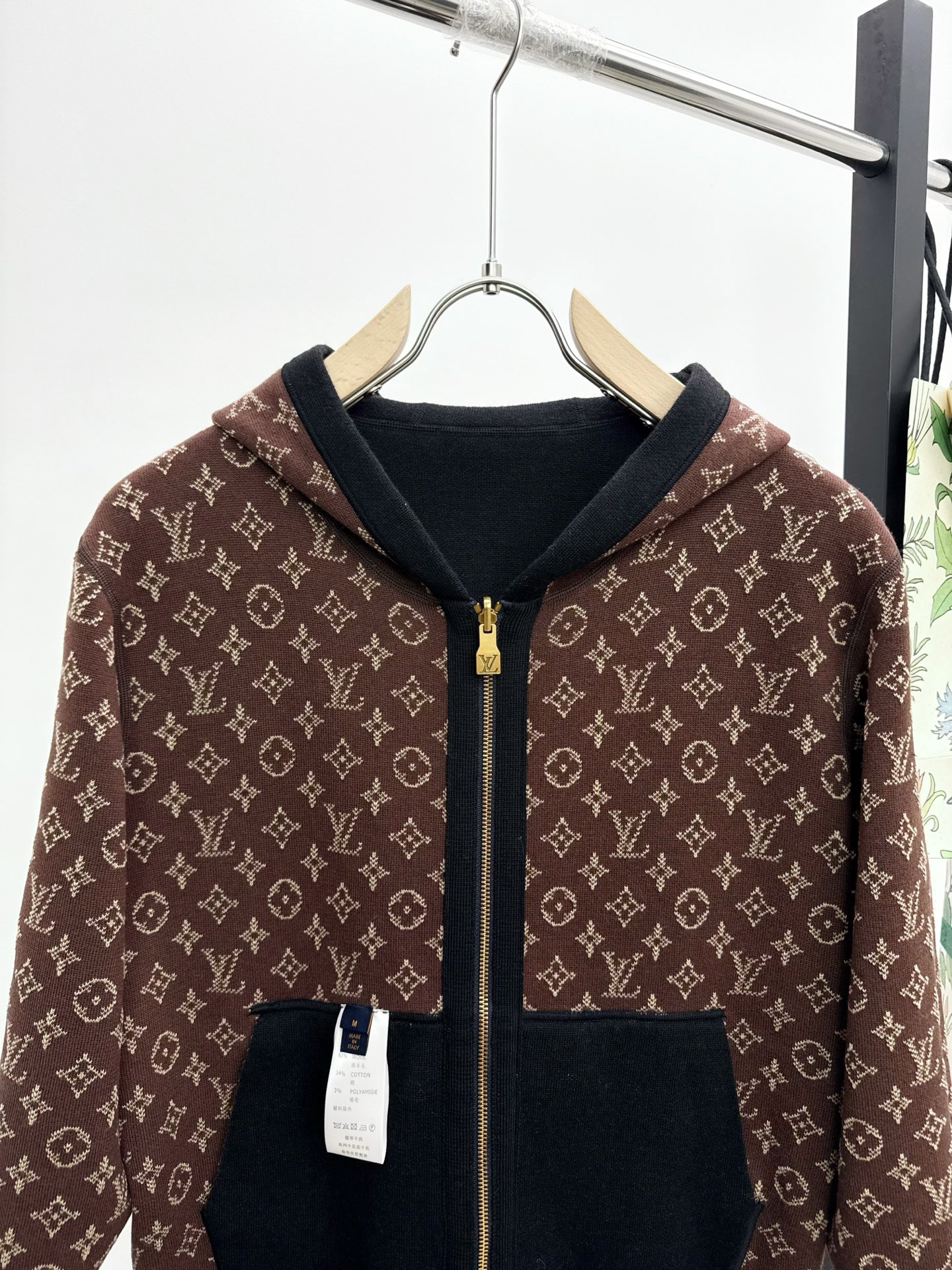 Louis Vuitton Basic Clothing Cotton Black Hooded S-m-l-xl