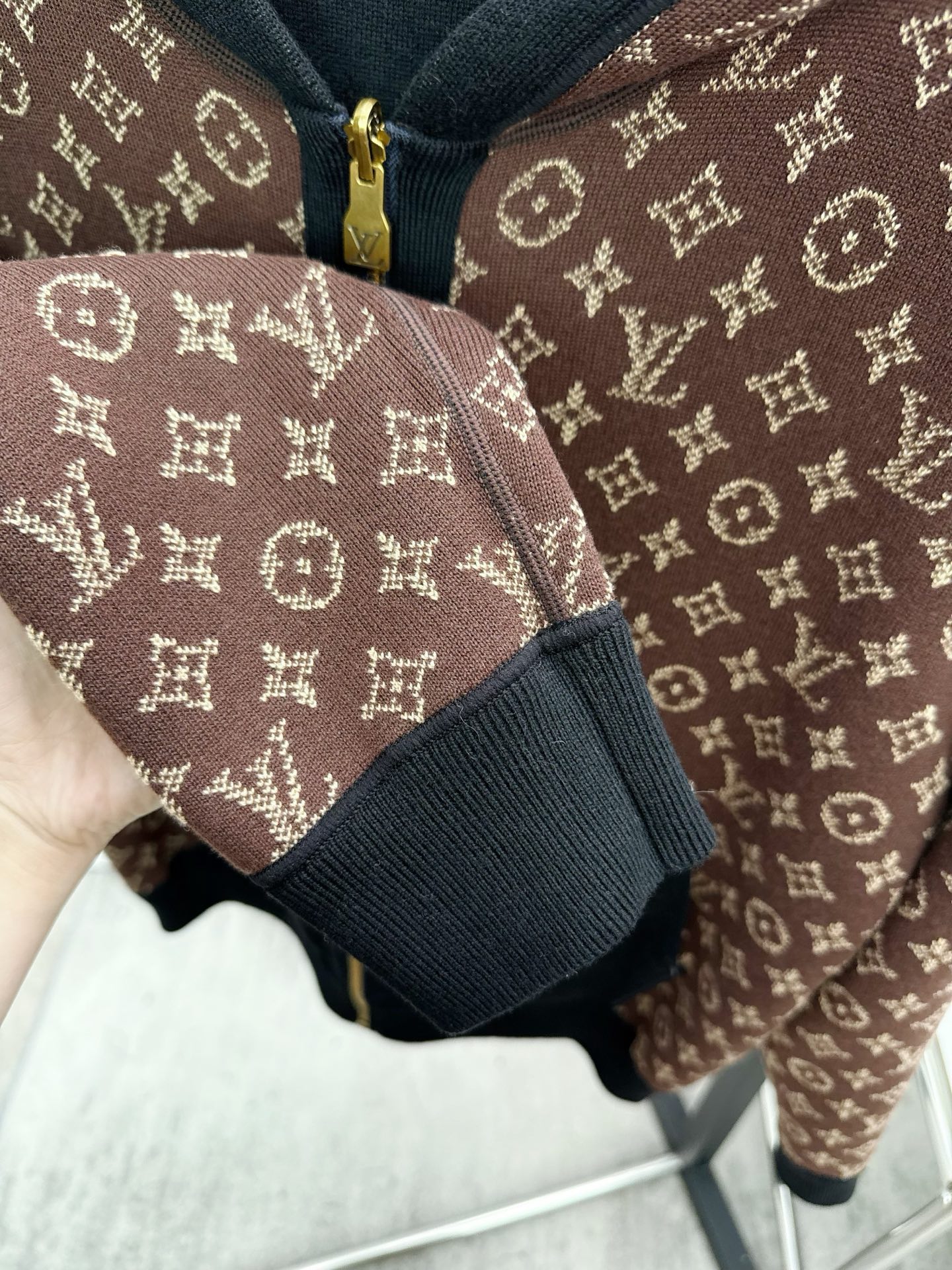 Louis Vuitton Basic Clothing Cotton Black Hooded S-m-l-xl