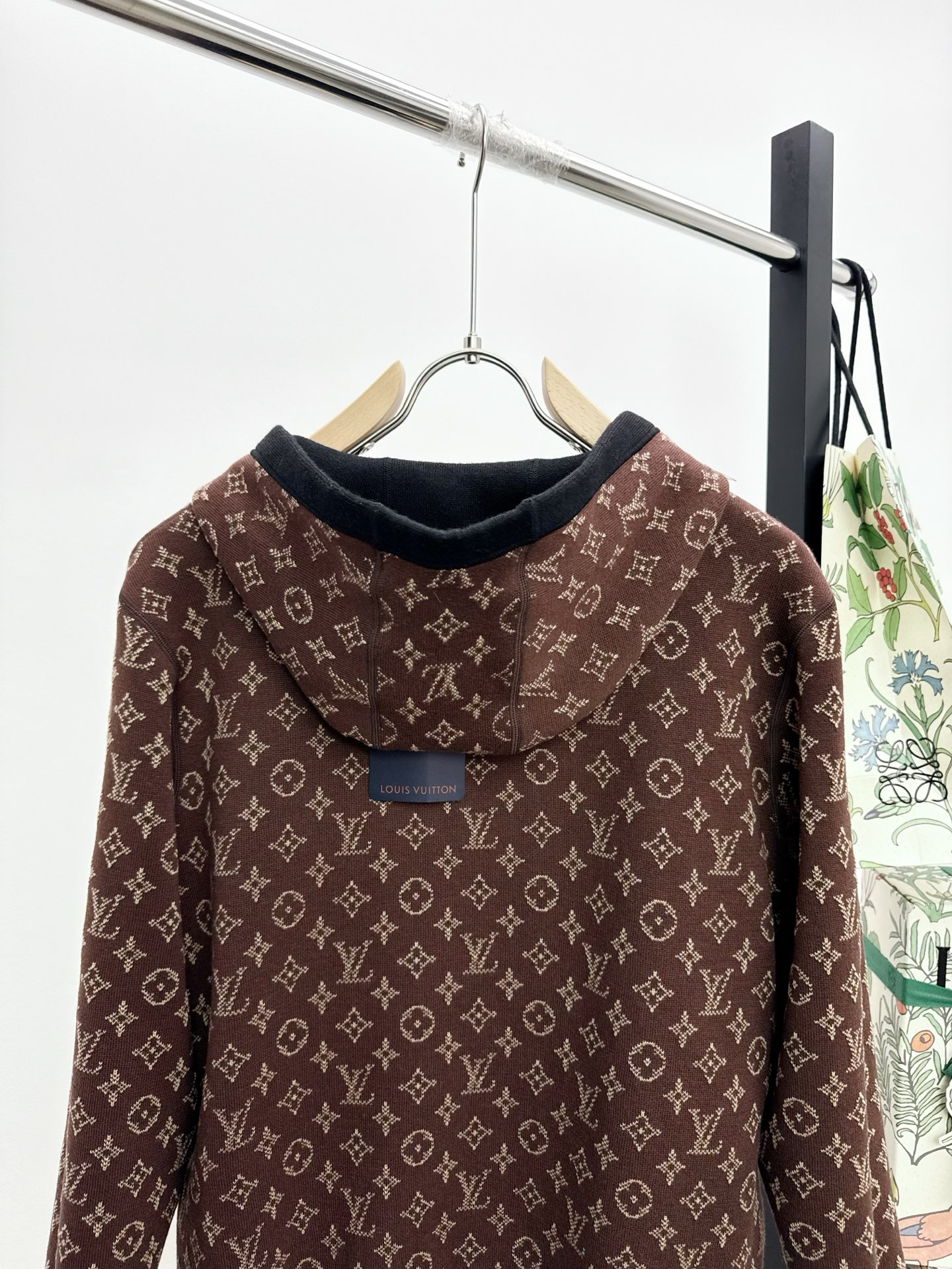Louis Vuitton Basic Clothing Cotton Black Hooded S-m-l-xl