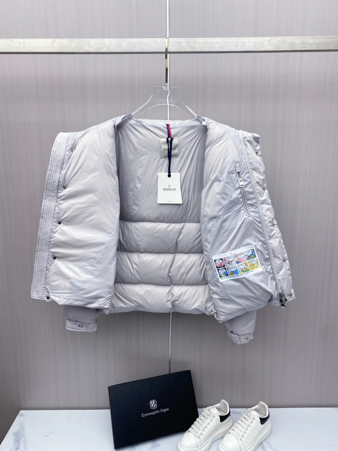 Moncler Down Jacket Polyester Black S-m-l