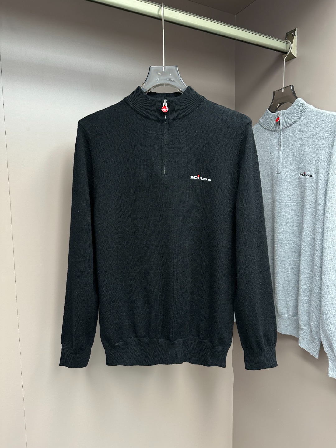Kiton Male Basic Clothing Wool Black M-l-xl-xxl-xxxl