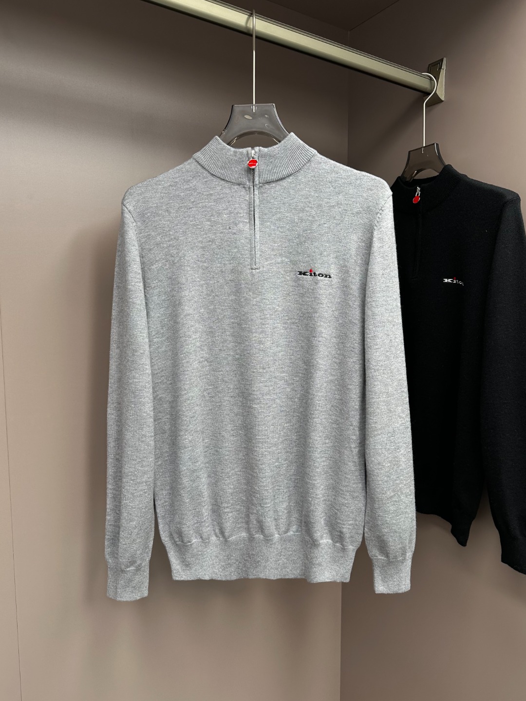 Kiton Male Basic Clothing Wool Black M-l-xl-xxl-xxxl