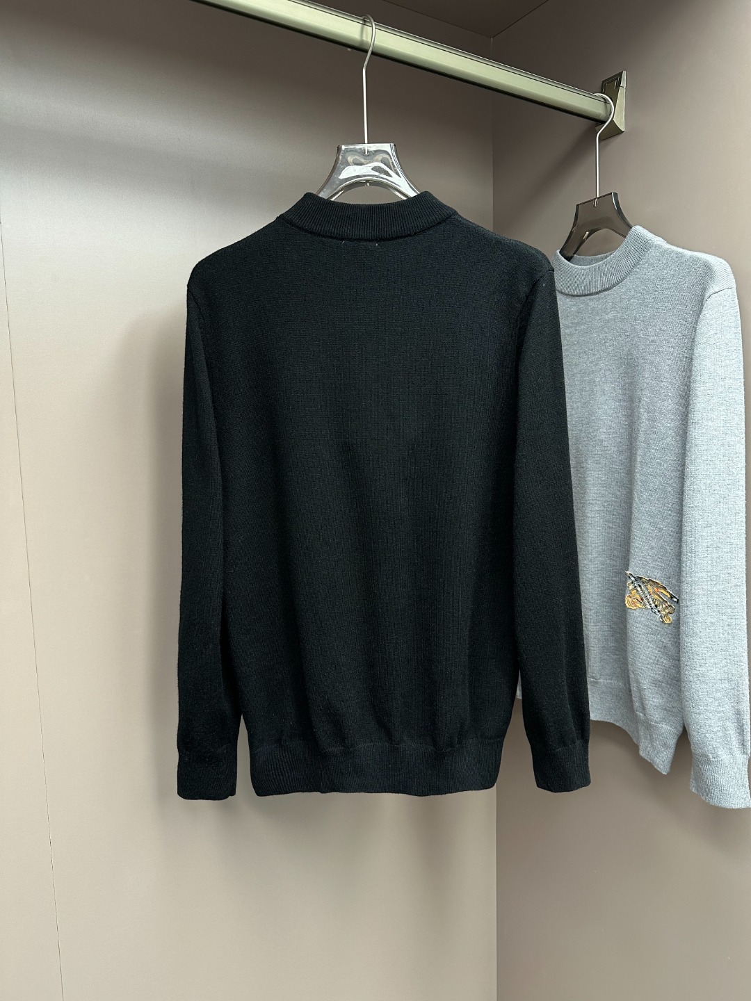 Burberry Male Basic Clothing Wool Black M-l-xl-xxl-xxxl