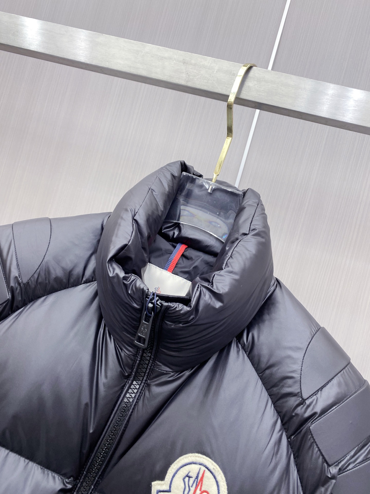Moncler Couple Down Jacket Goose Down Black Loose Fit M-l