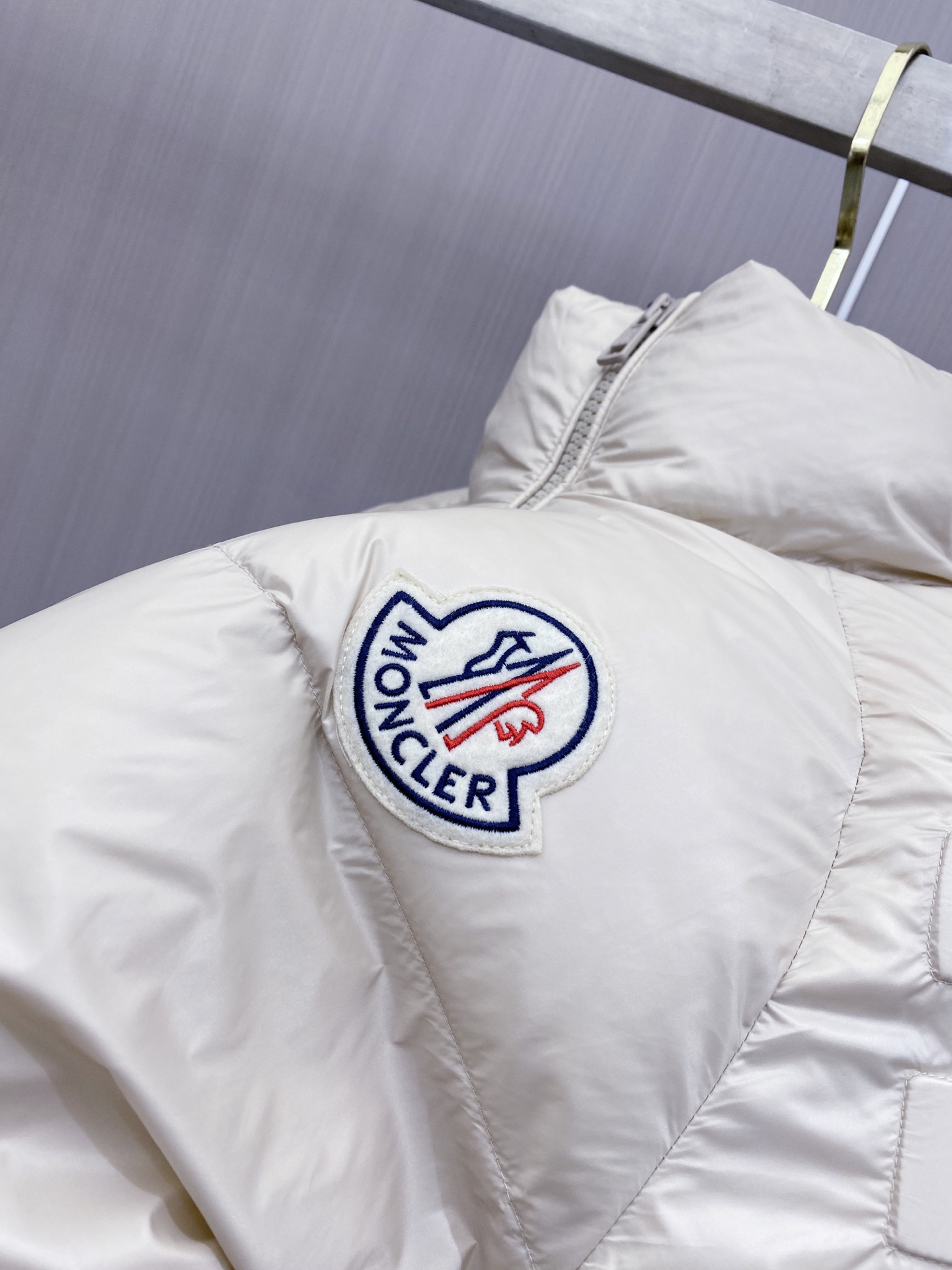 Moncler Couple Down Jacket Goose Down Black Loose Fit M-l