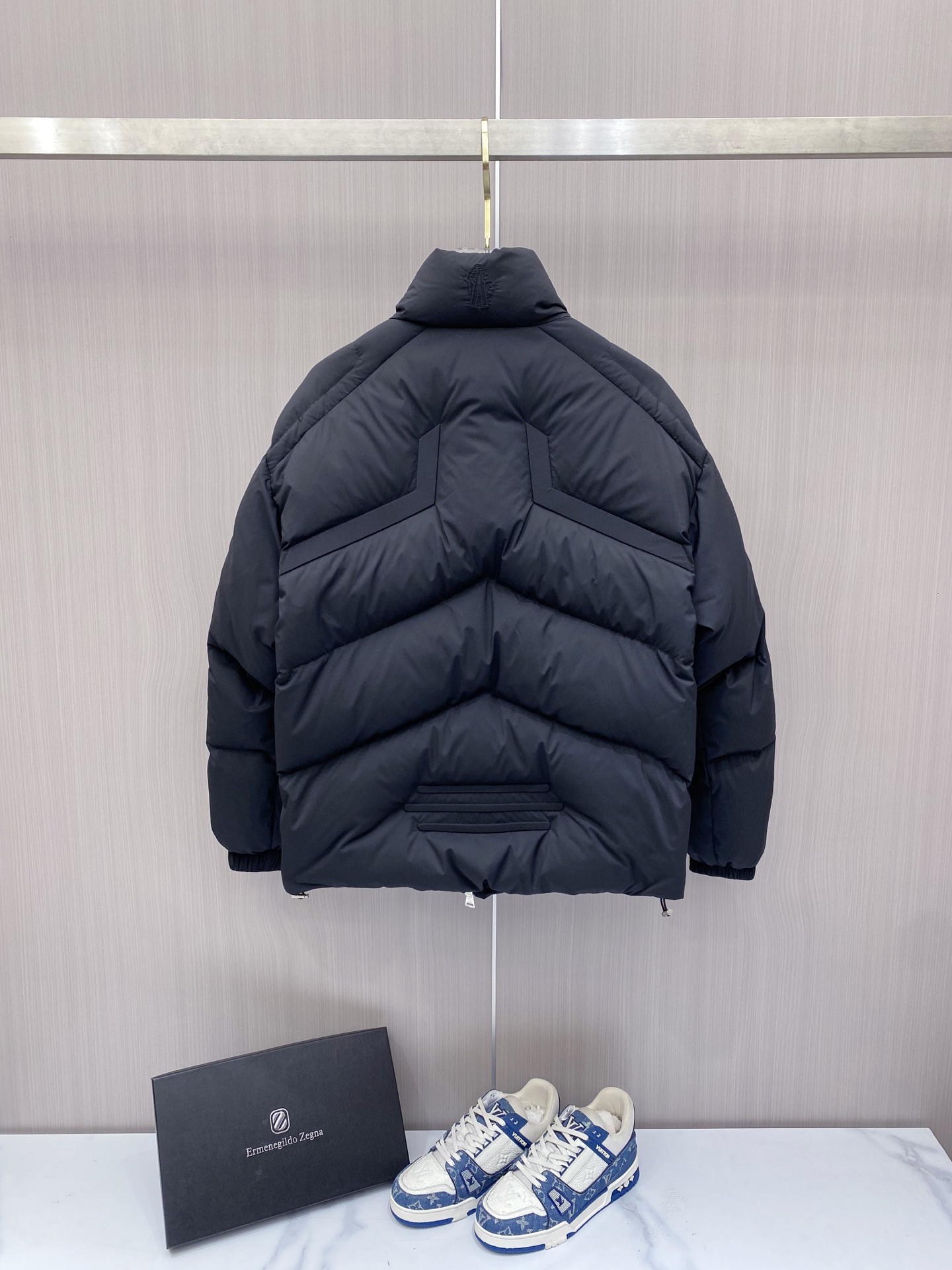 Moncler Male Down Jacket White Duck Down Black S-m-l