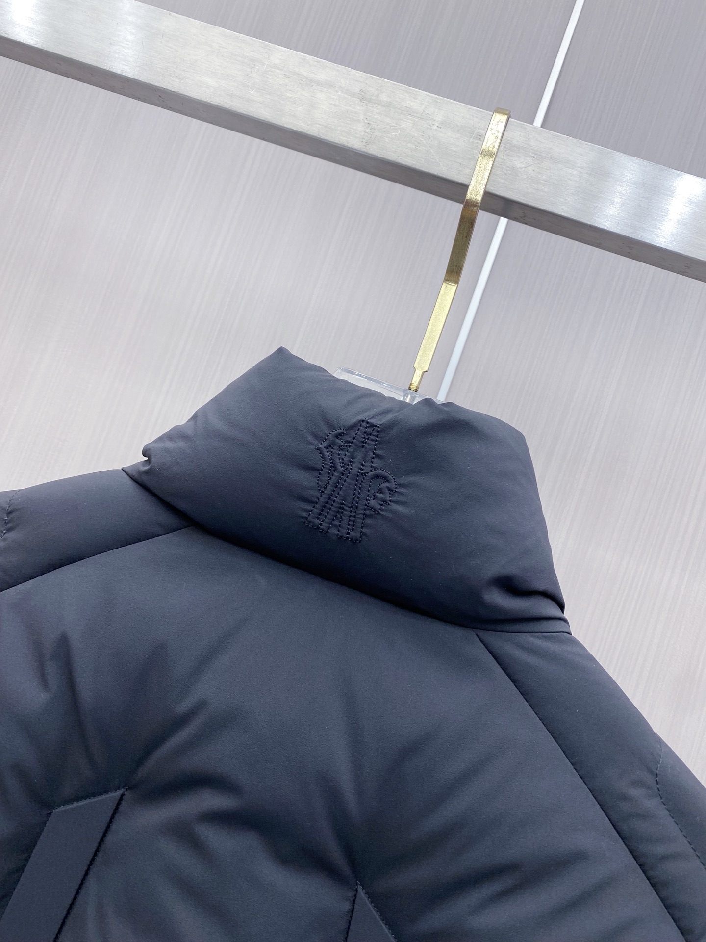 Moncler Male Down Jacket White Duck Down Black S-m-l