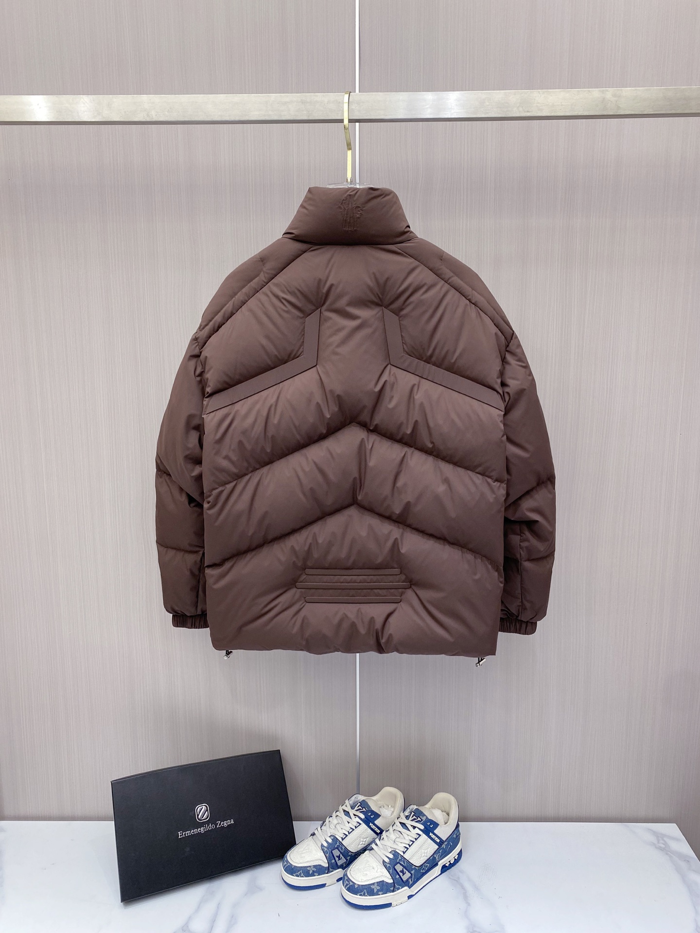 Moncler Male Down Jacket White Duck Down Black S-m-l
