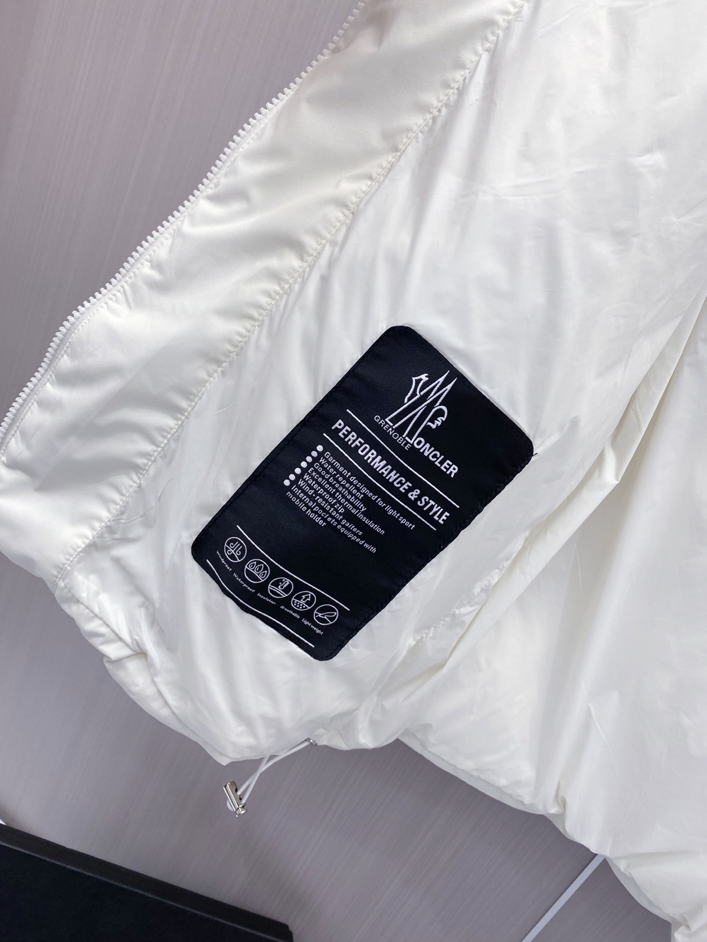 Moncler Male Down Jacket White Duck Down Black S-m-l
