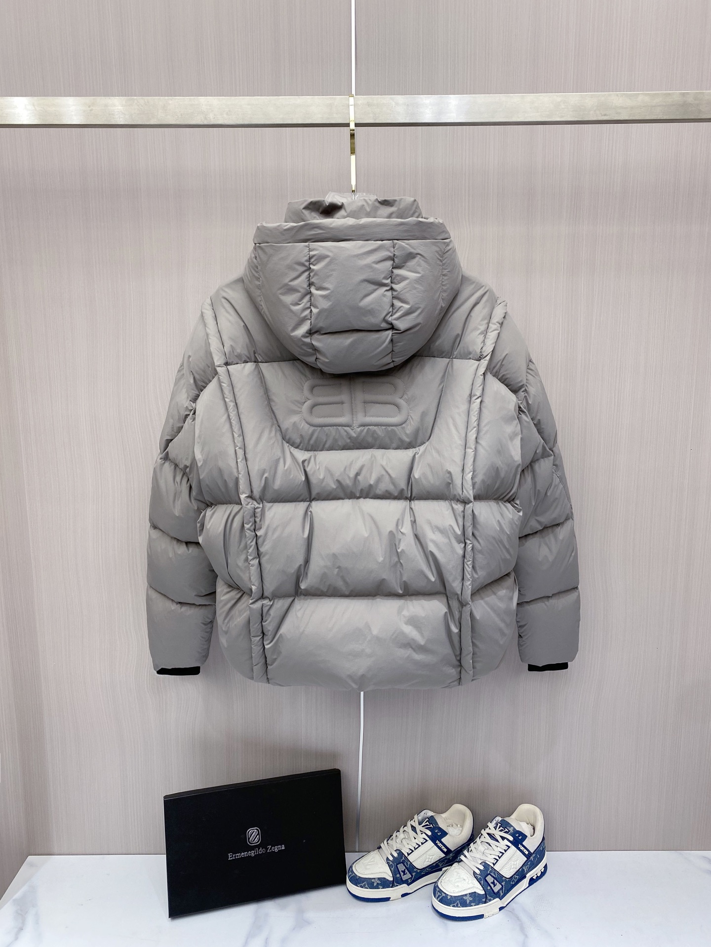 Balenciaga Down Jacket Hooded L
