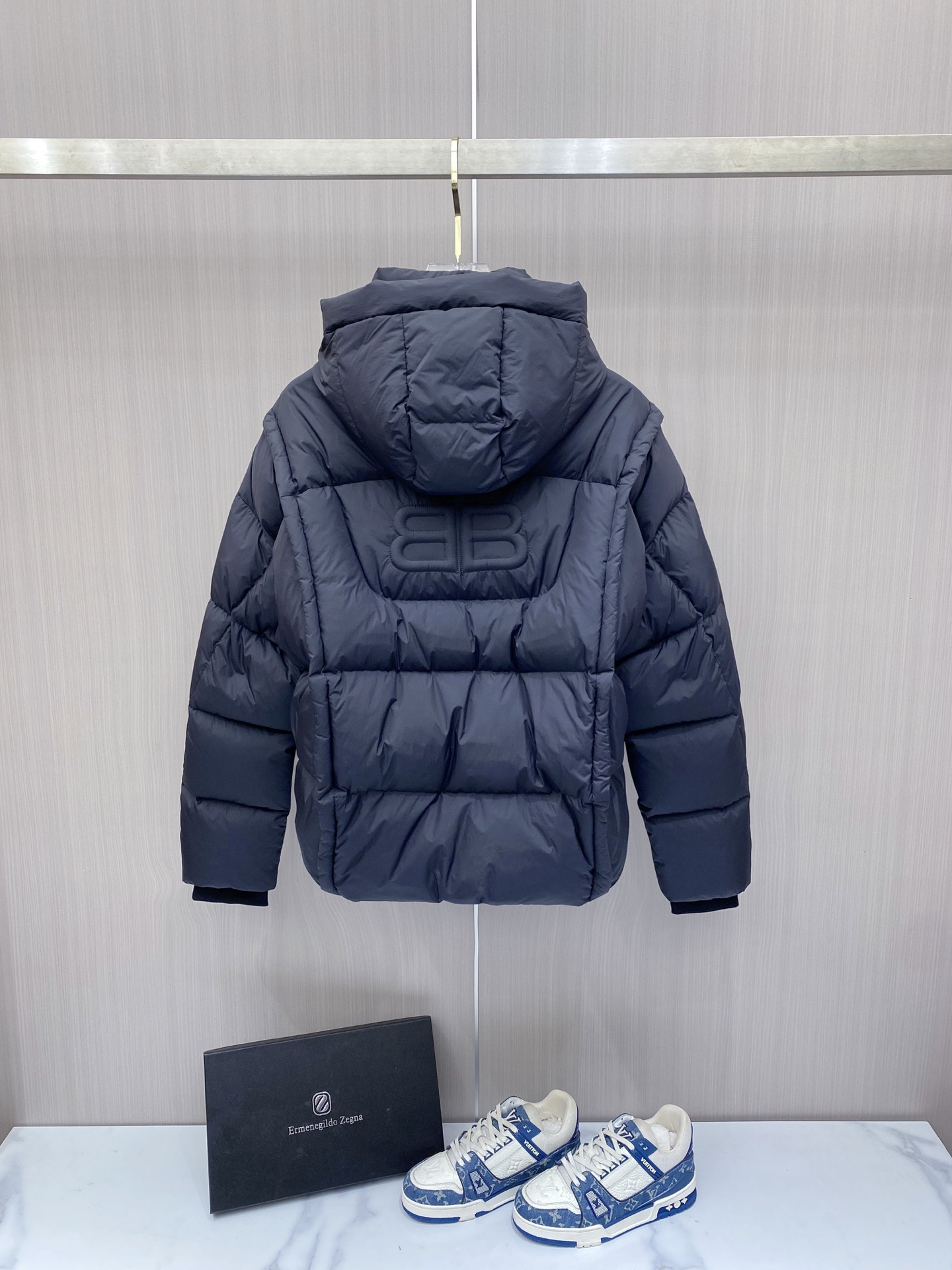 Balenciaga Down Jacket Hooded L
