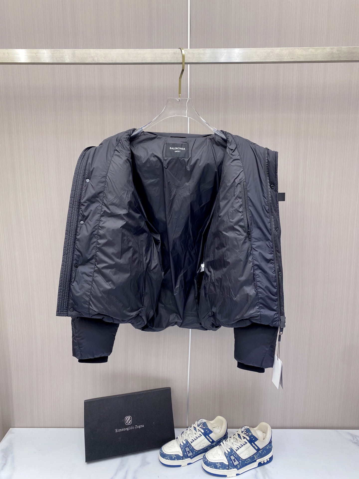 Balenciaga Down Jacket Hooded L