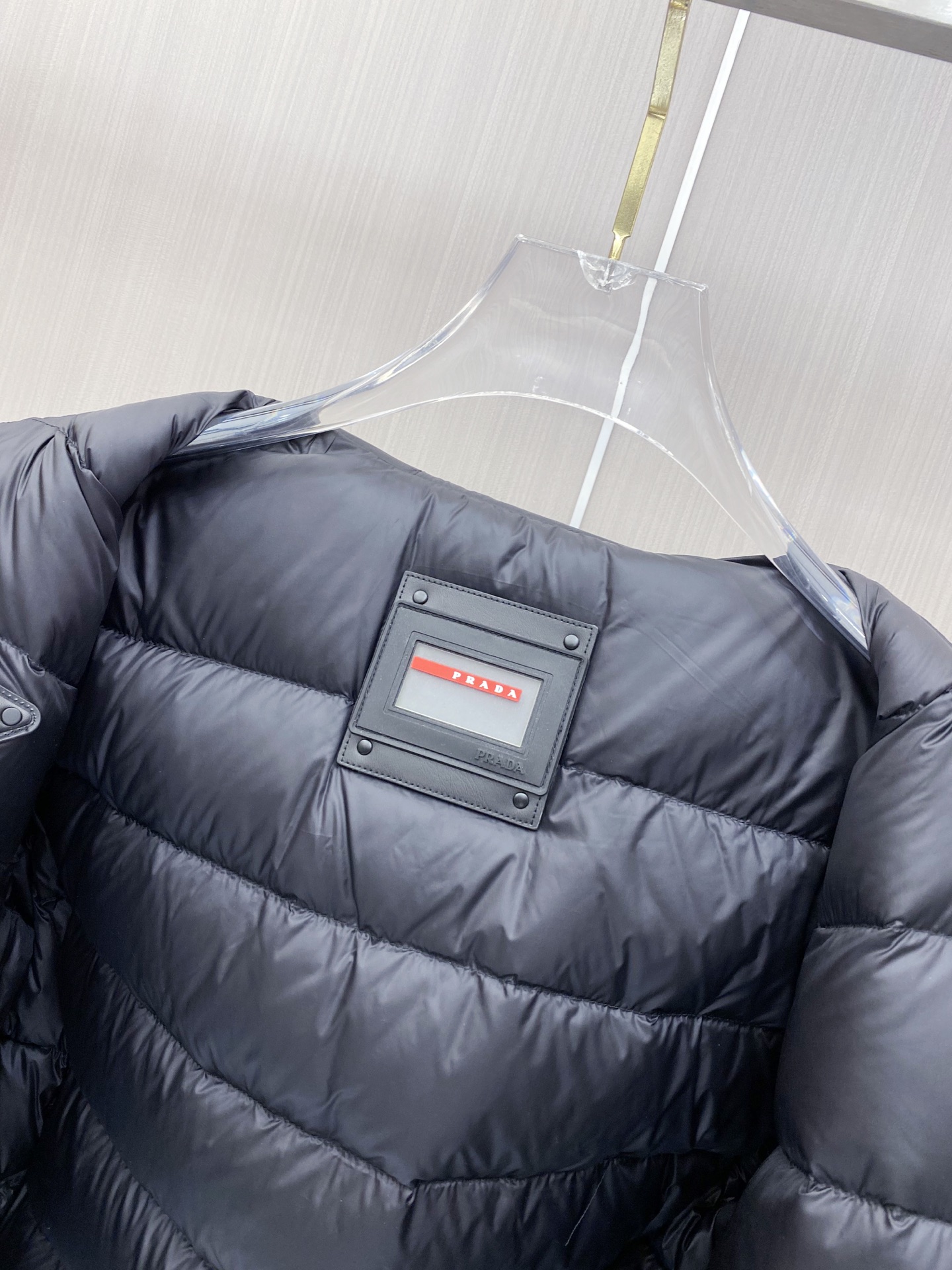 Prada Down Jacket Black Hooded M-54-48-56-50-52
