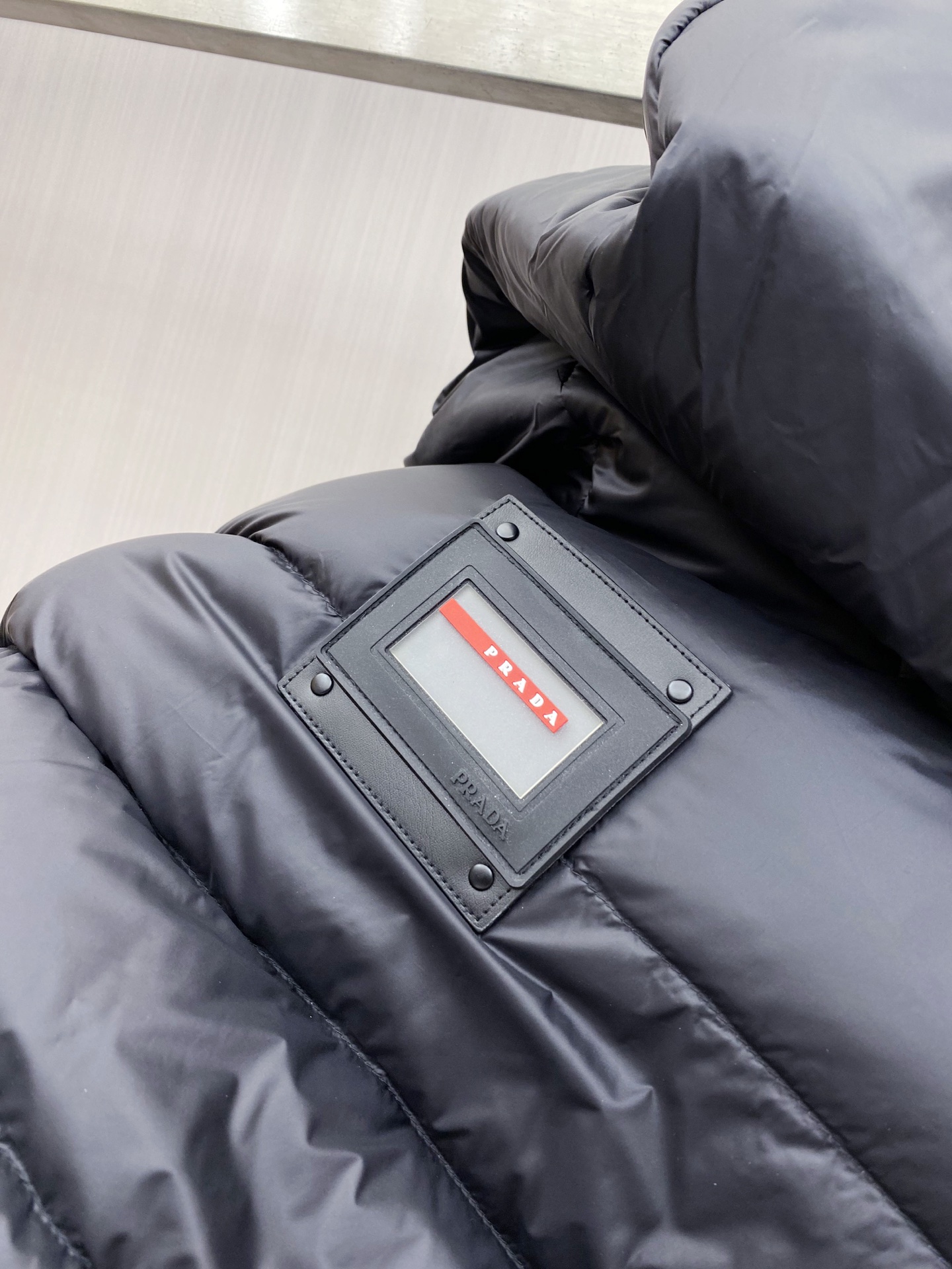 Prada Down Jacket Black Hooded M-54-48-56-50-52