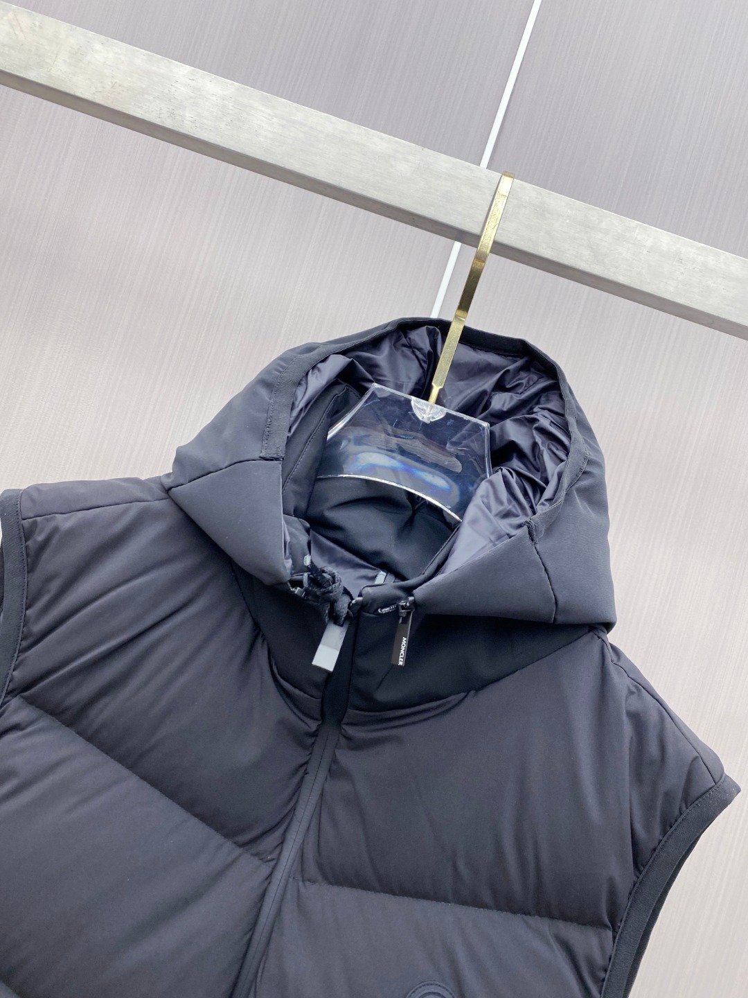 Moncler Male Down Vest Goose Down Black S-m-l