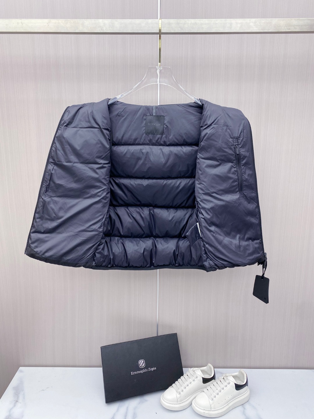 Moncler Male Down Vest Goose Down Black S-m-l