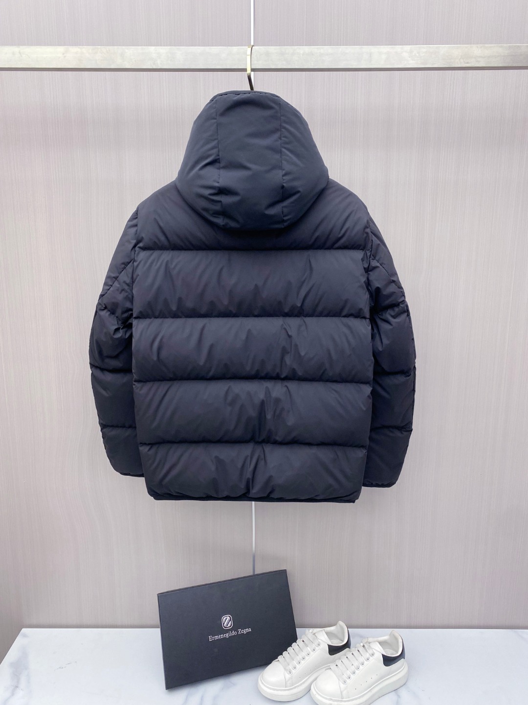 Moncler Male Jacket Goose Down Black Hooded S-m-l