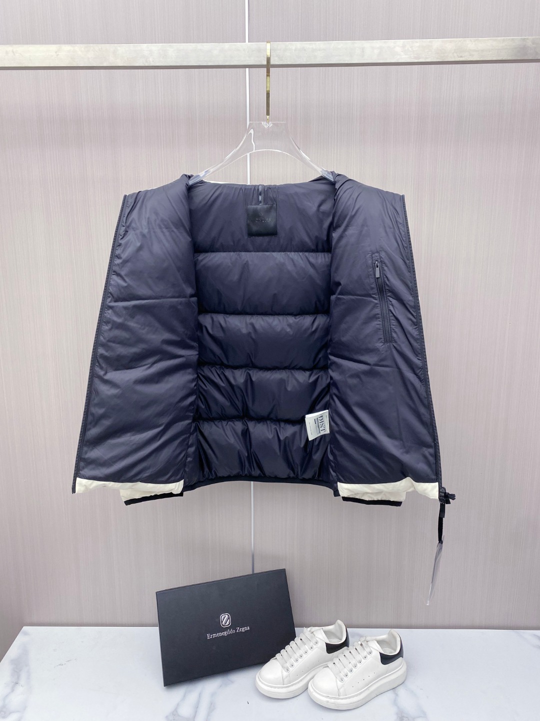 Moncler Male Jacket Goose Down Black Hooded S-m-l