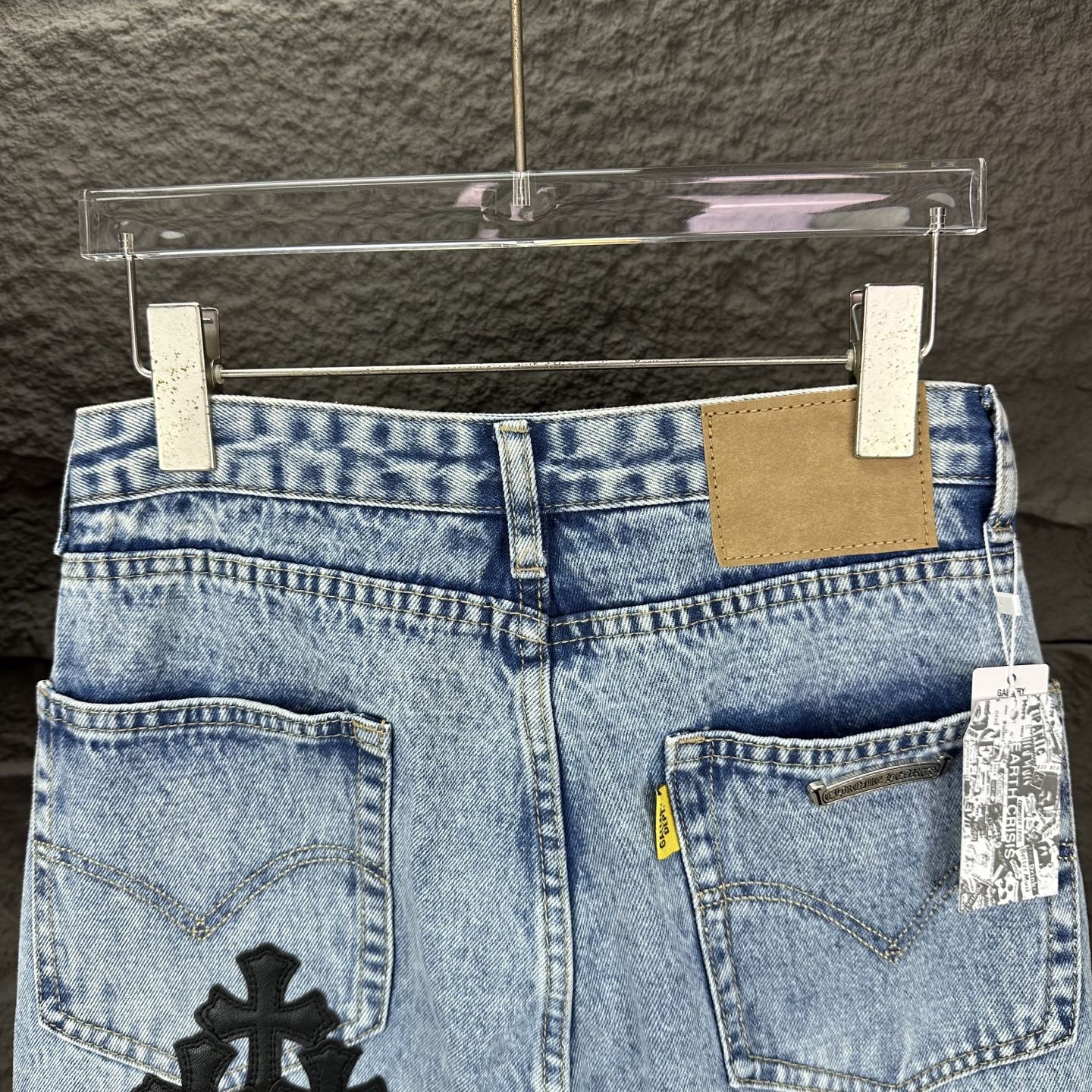Chrome Hearts Couple Jeans Black Couple Style L