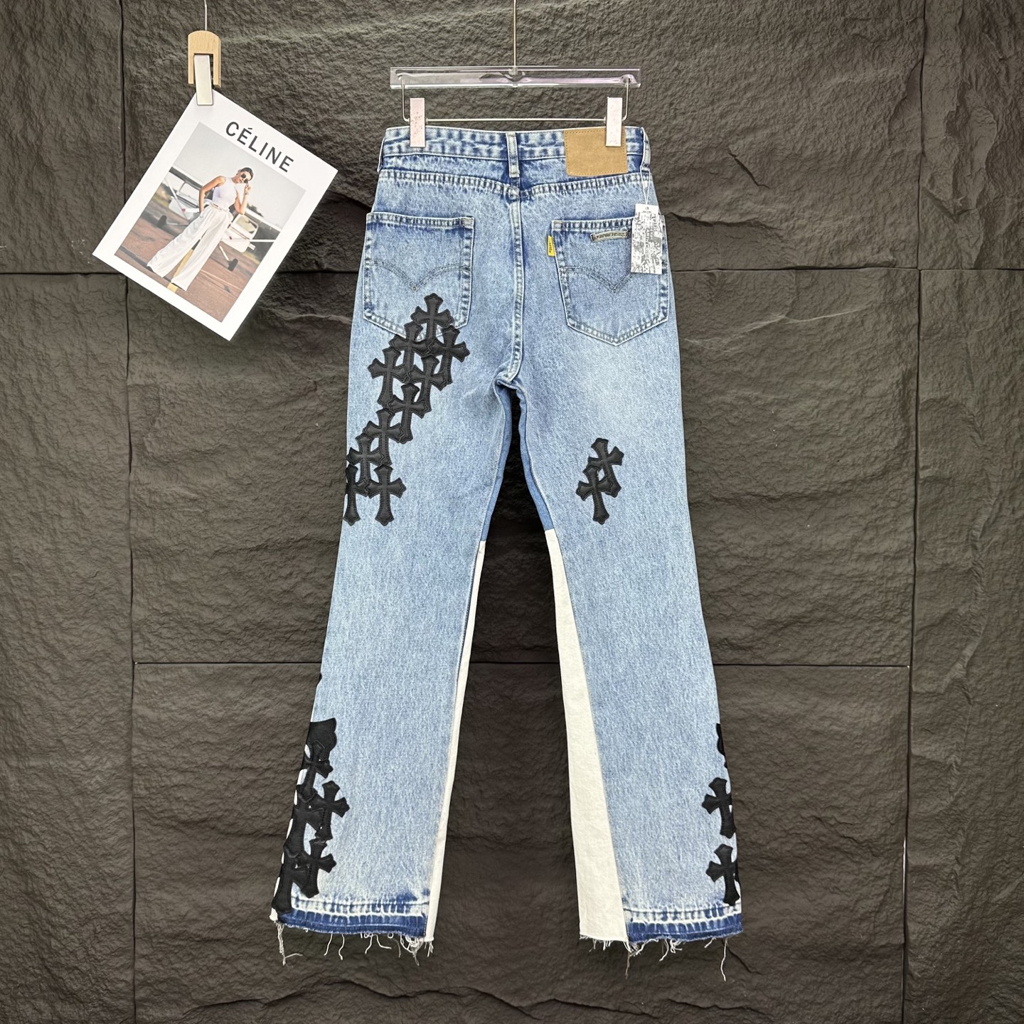 Chrome Hearts Couple Jeans Black Couple Style L