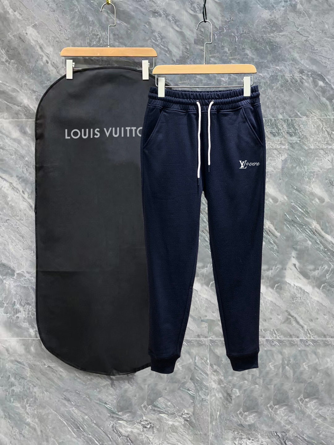 Louis Vuitton Sports Pants Black Slim Fit S-l-xl