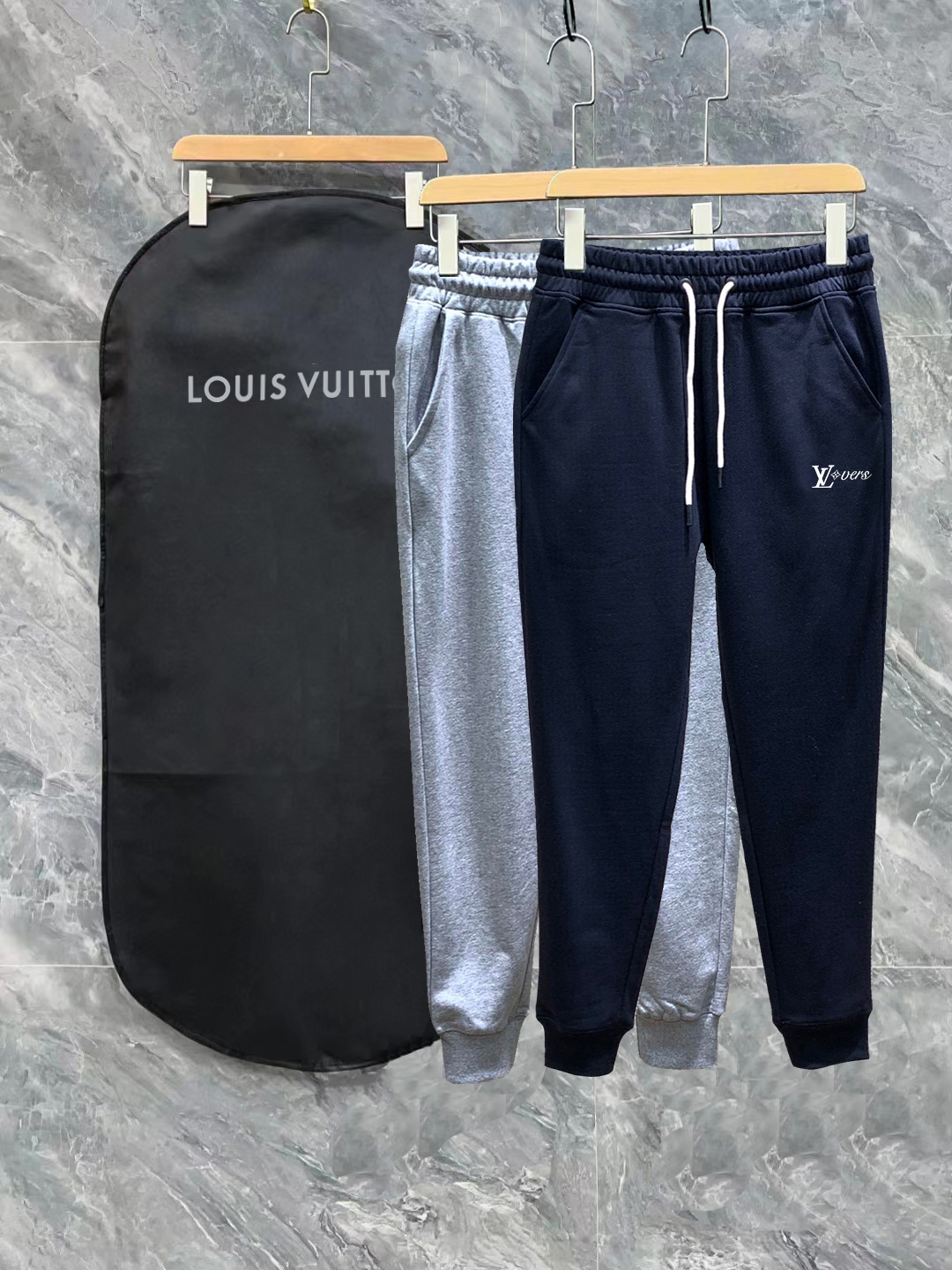 Louis Vuitton Sports Pants Black Slim Fit S-l-xl