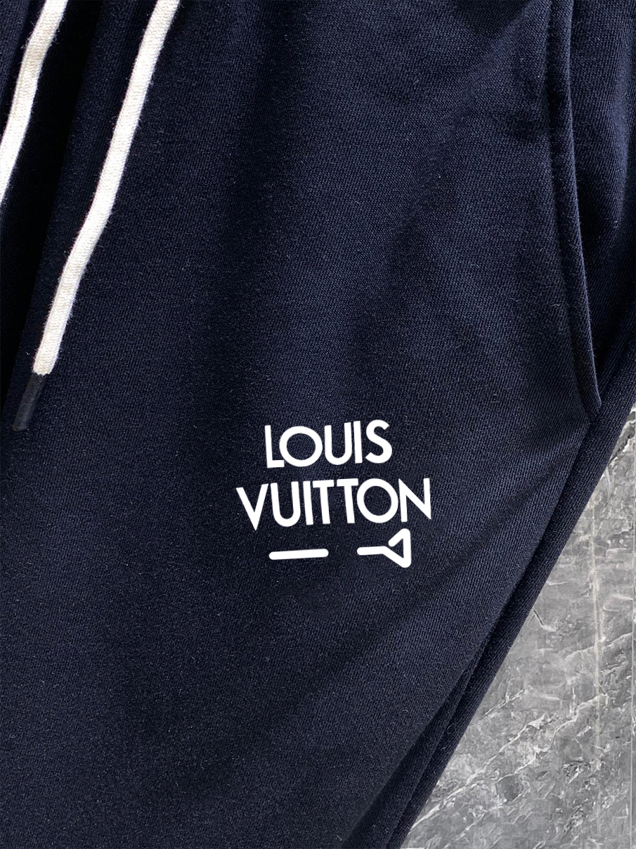 Louis Vuitton Sports Pants Black Slim Fit S-l-xl