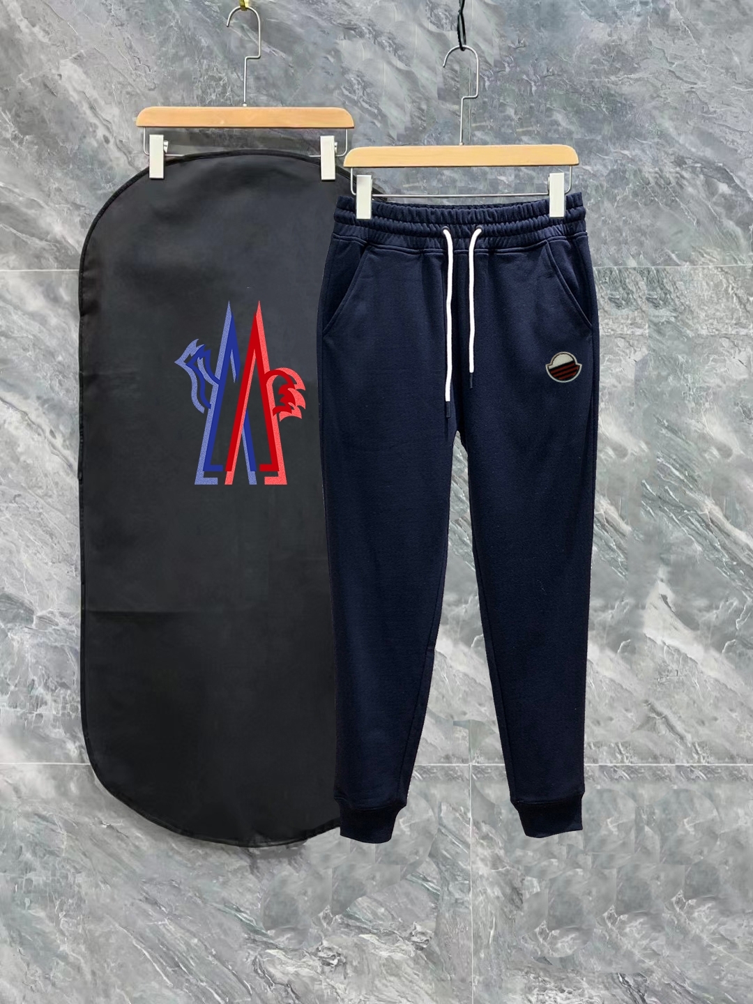 Moncler Sports Pants Black Printed S-m-l-xl