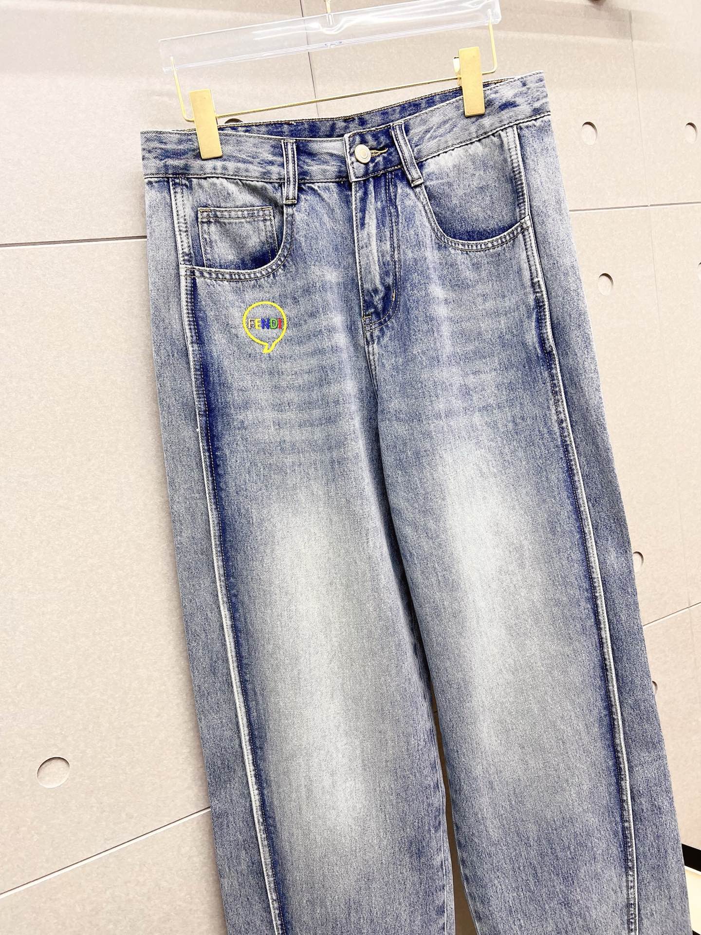 Fendi Male Jeans Denim Slim Fit