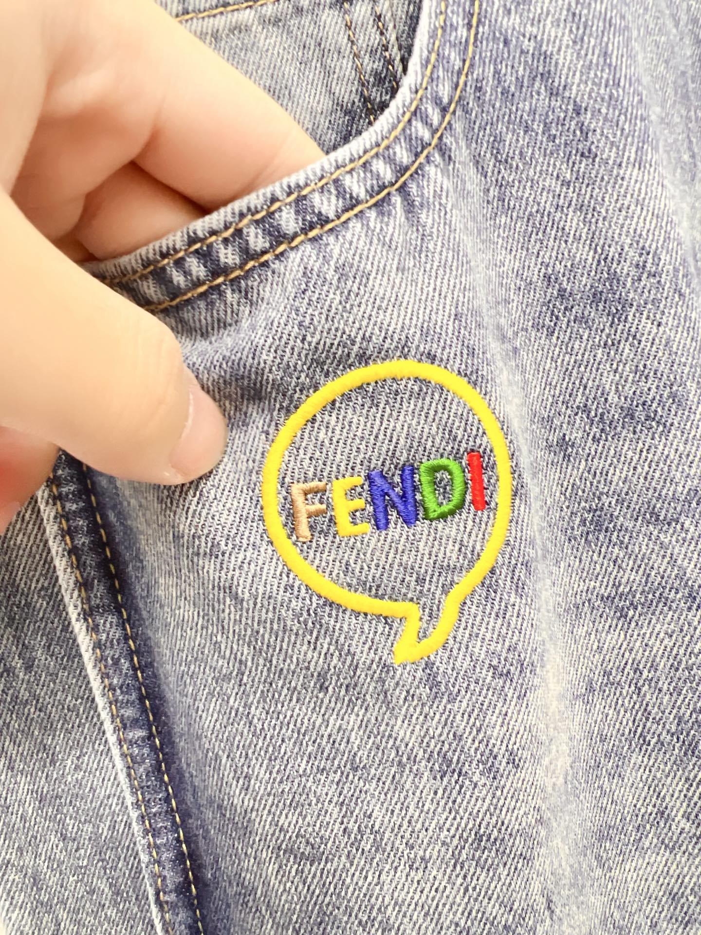 Fendi Male Jeans Denim Slim Fit