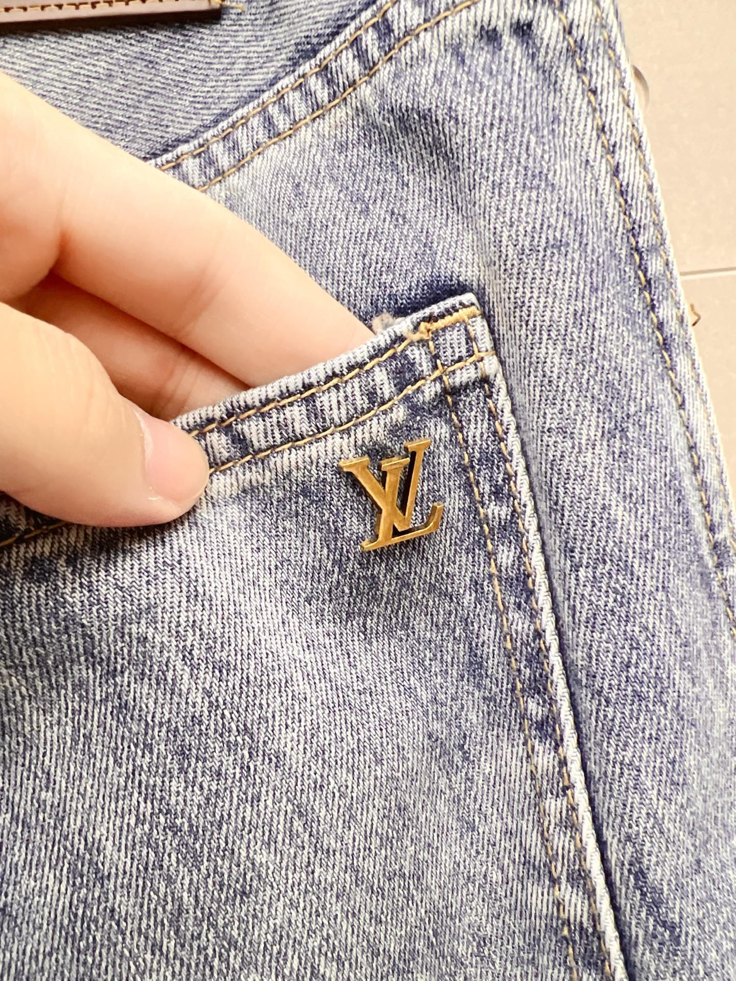 Louis Vuitton Male Jeans Denim Slim Fit L