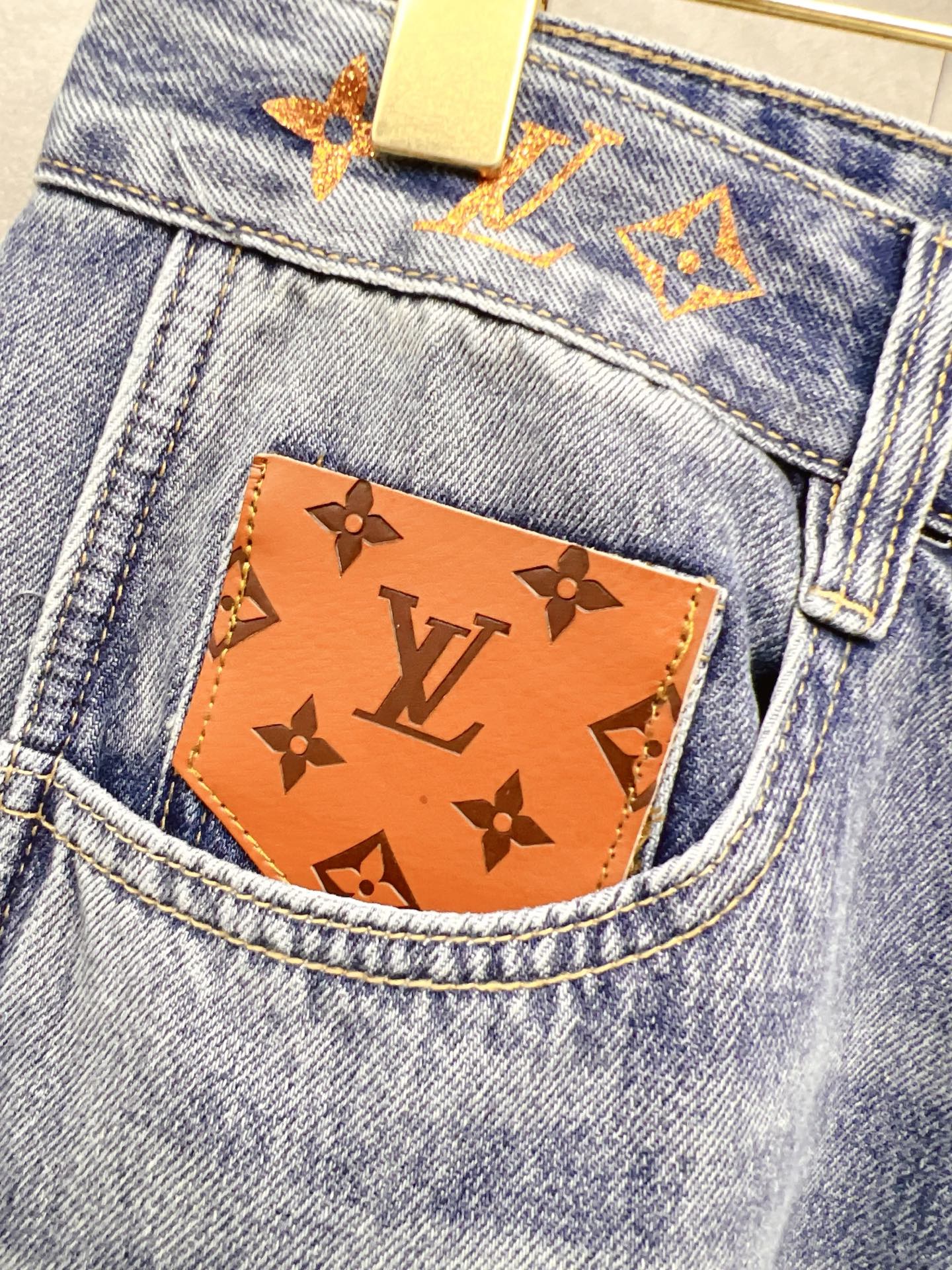 Louis Vuitton Male Jeans Denim Slim Fit L