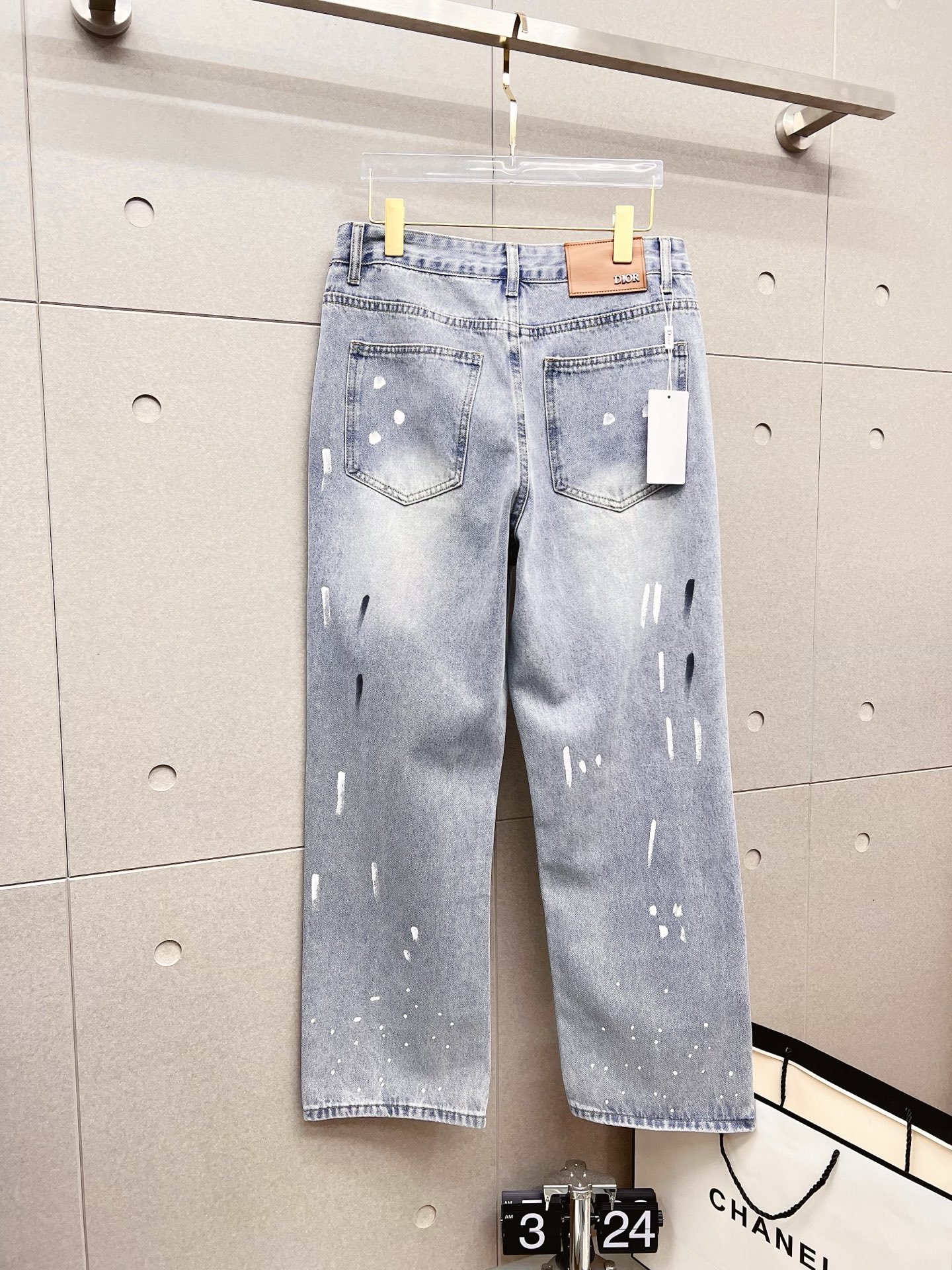 Dior Male Jeans Denim Slim Fit