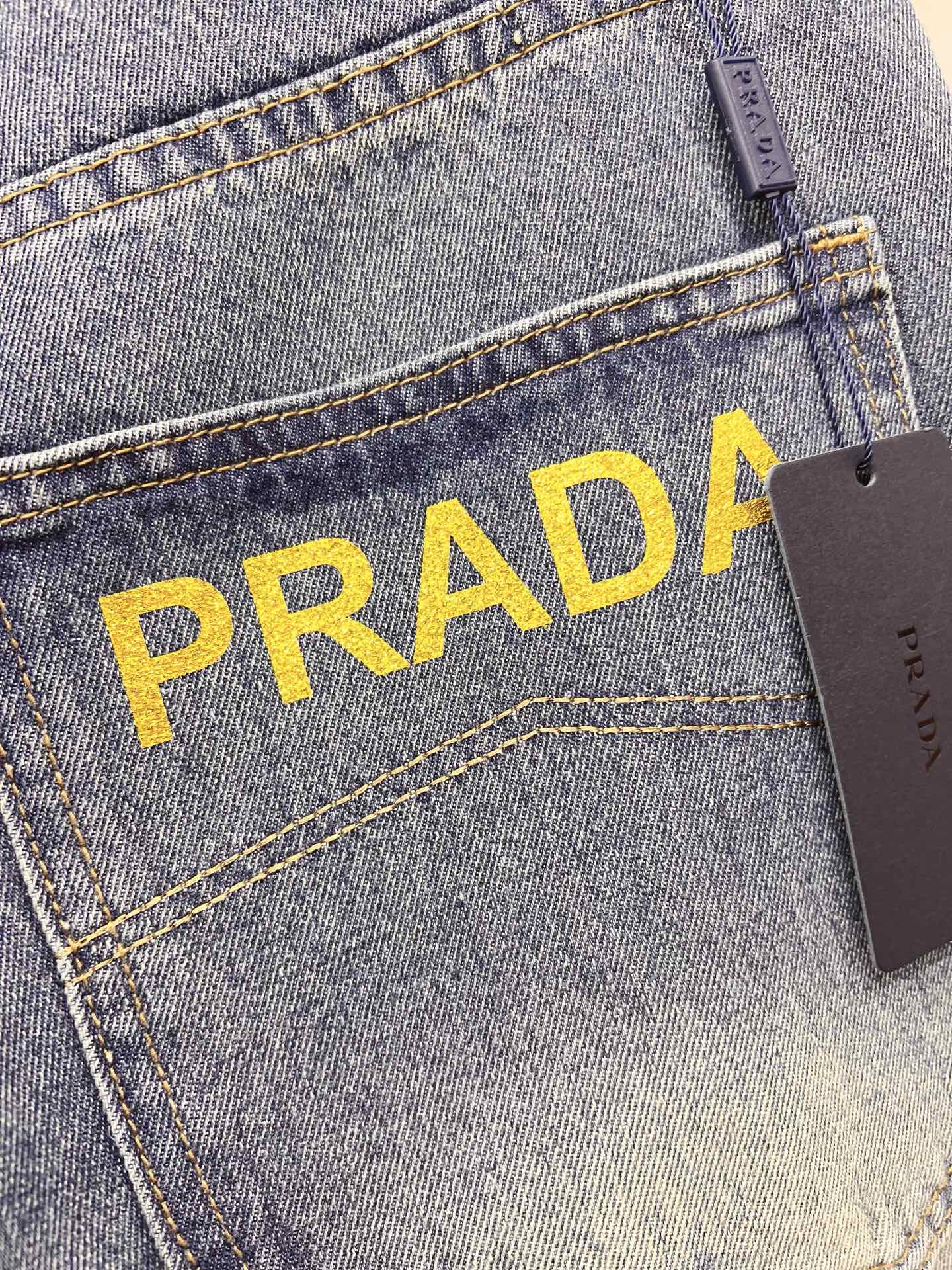 Prada Male Jeans Denim Slim Fit