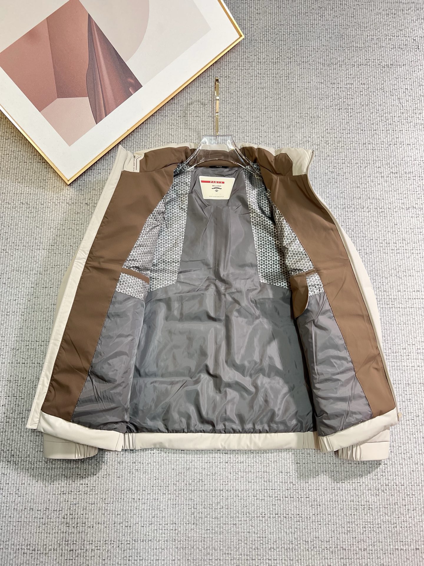 Prada Couple Down Jacket Goose Down M-l-xl