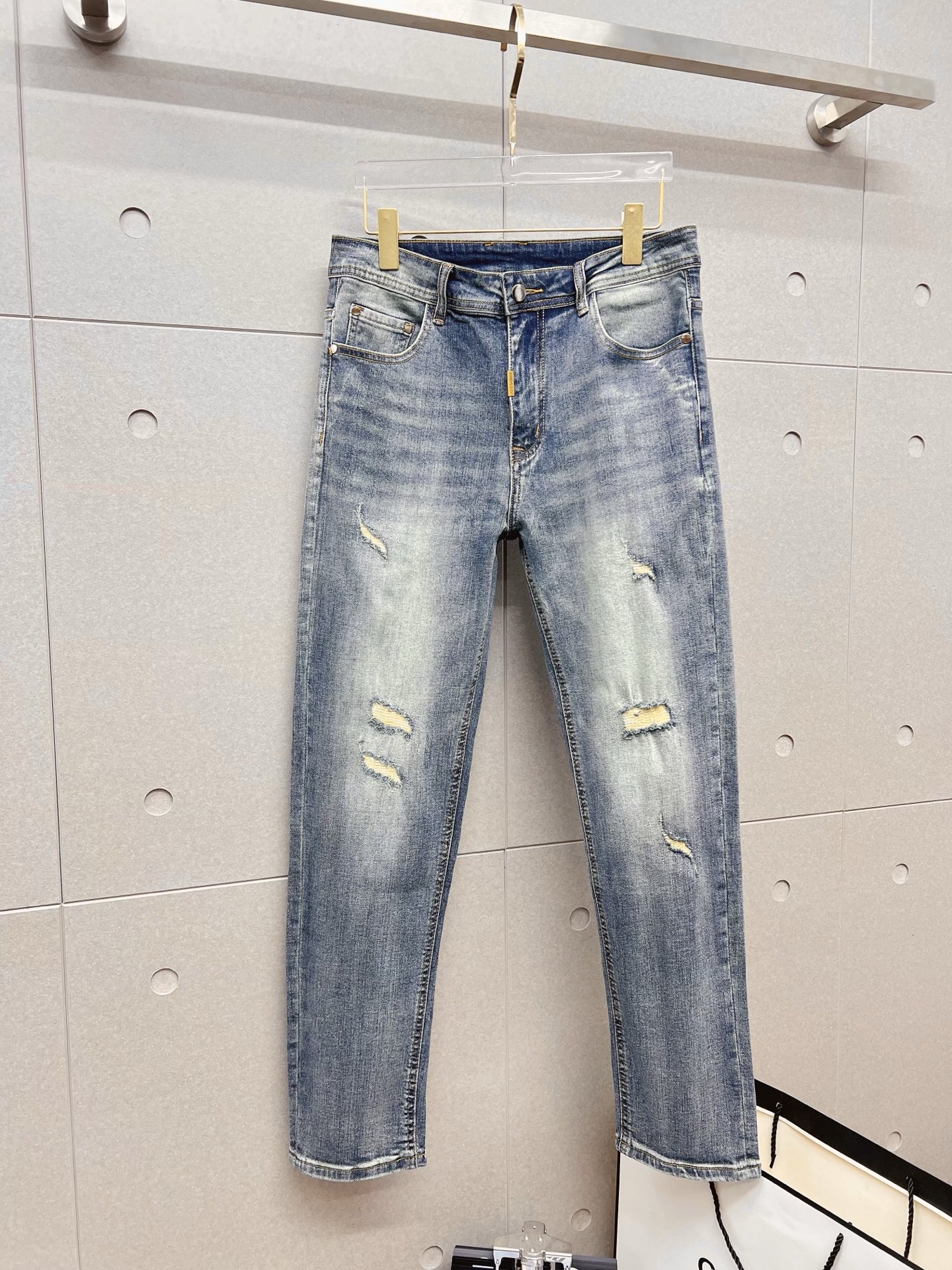 Louis Vuitton Male Jeans Denim Slim Fit