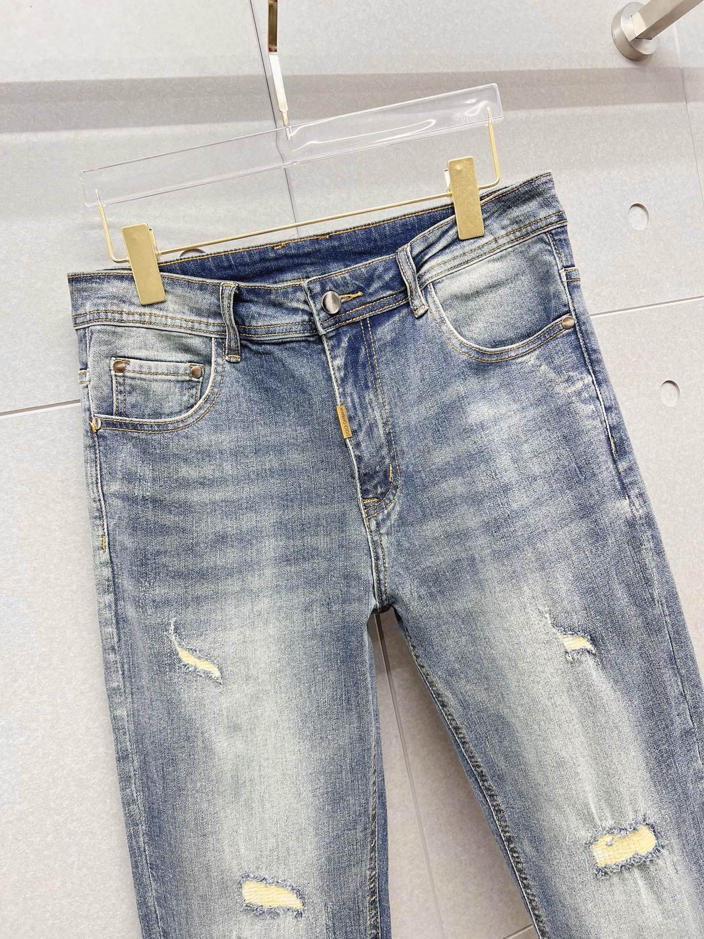 Louis Vuitton Male Jeans Denim Slim Fit
