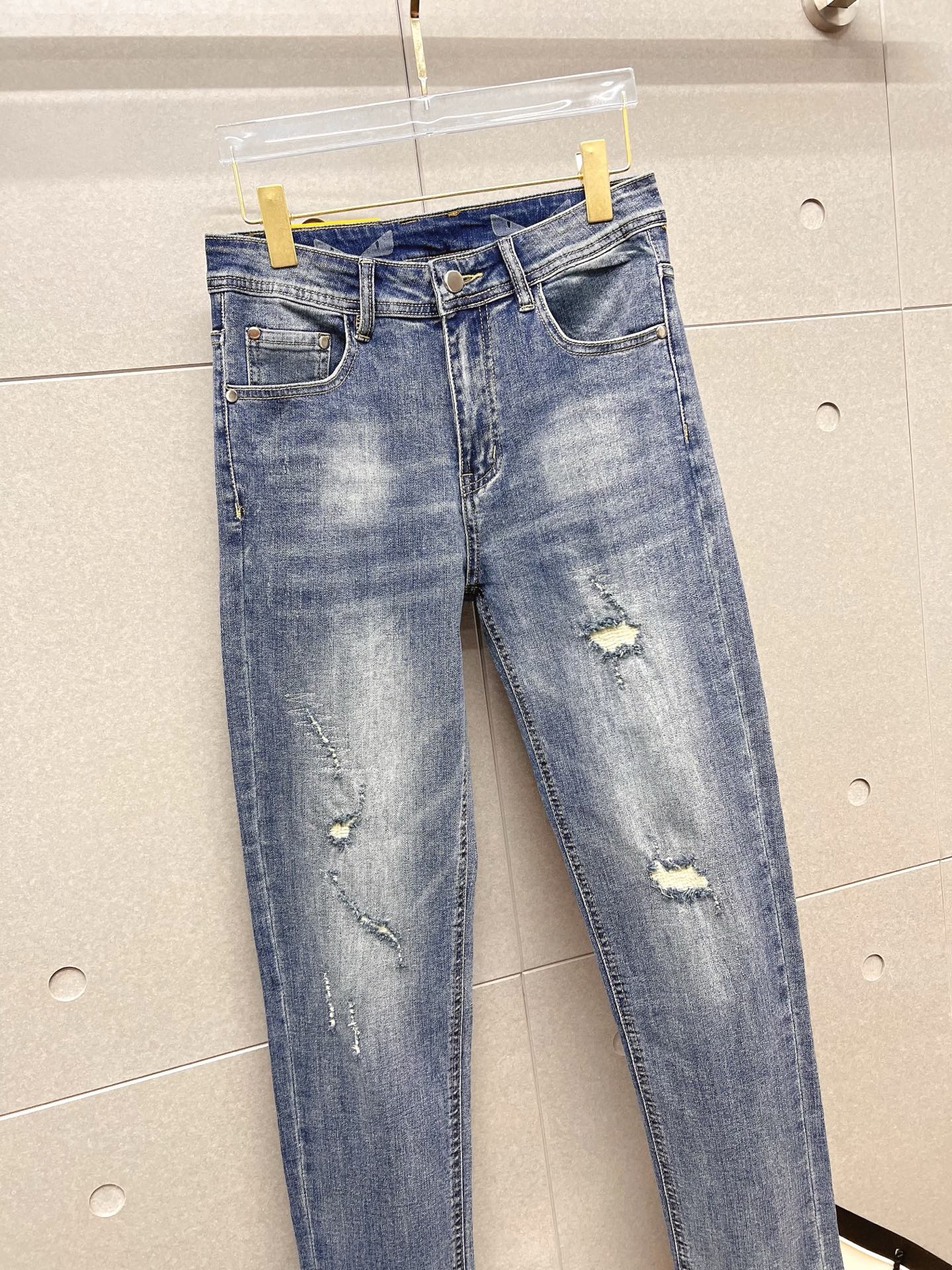 Fendi Male Jeans Denim Slim Fit