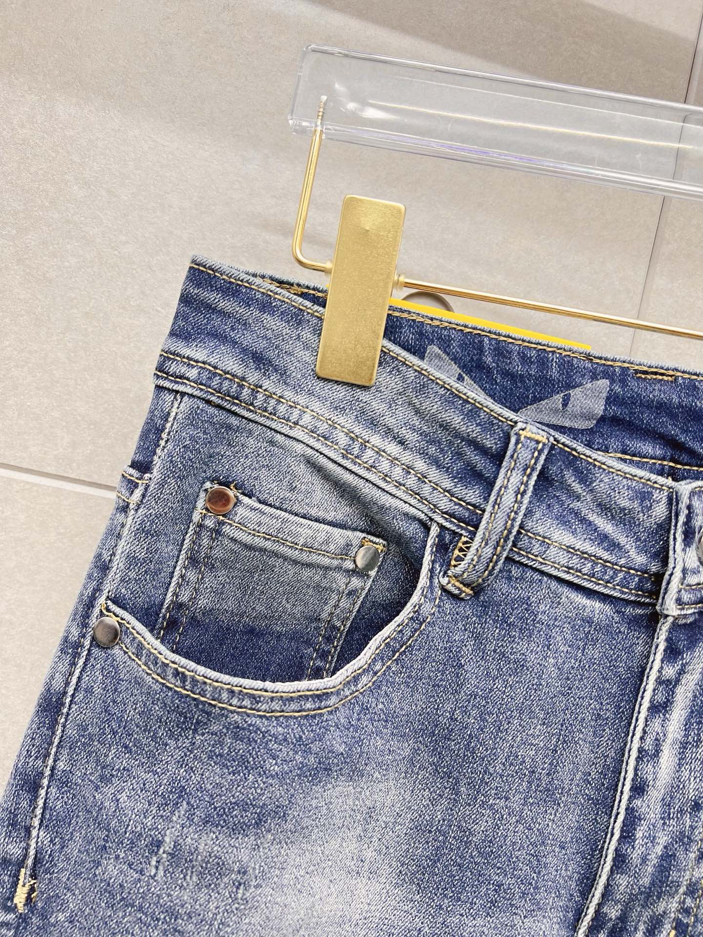 Fendi Male Jeans Denim Slim Fit