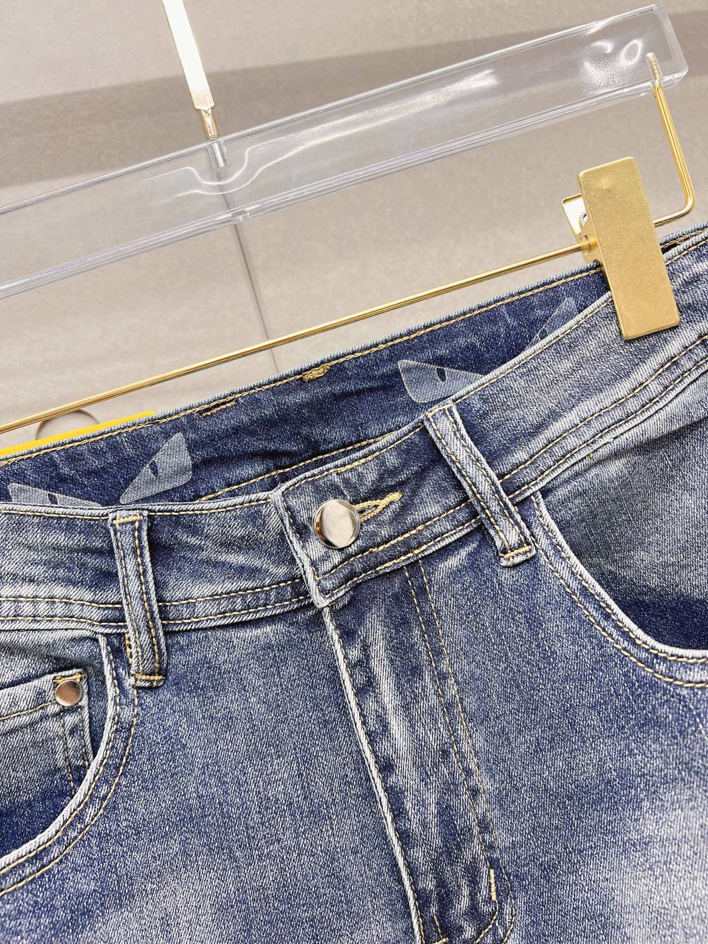 Fendi Male Jeans Denim Slim Fit