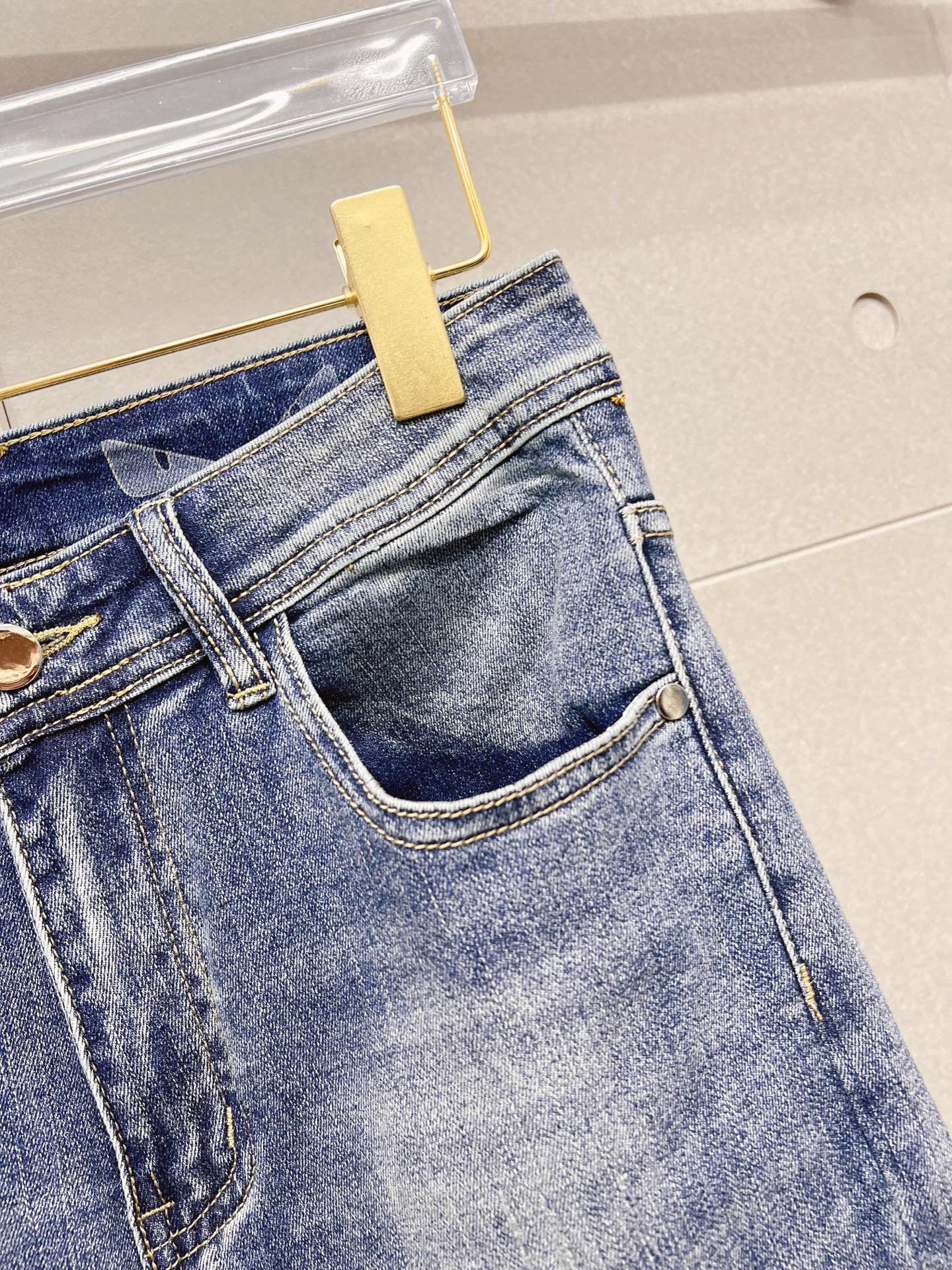 Fendi Male Jeans Denim Slim Fit