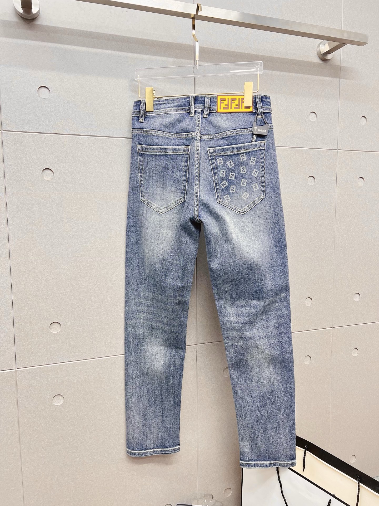 Fendi Male Jeans Denim Slim Fit